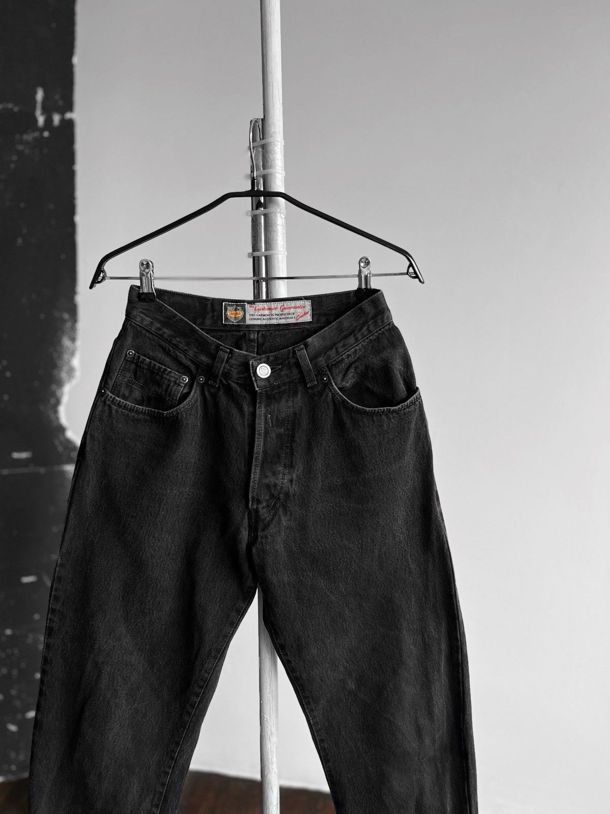 Vintage Crocker Womens Vintage 90s Black Relaxed Fit Y2K Denim Jeans Size 27" / US 4 / IT 40 - 2 Thumbnail