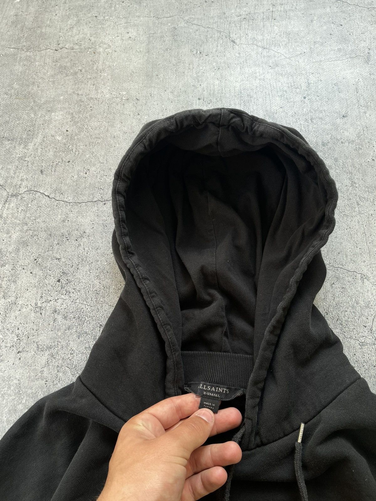 Allsaints Black Oversize AllSaints Hoodie - Small Size US S / EU 44-46 / 1 - 4 Thumbnail