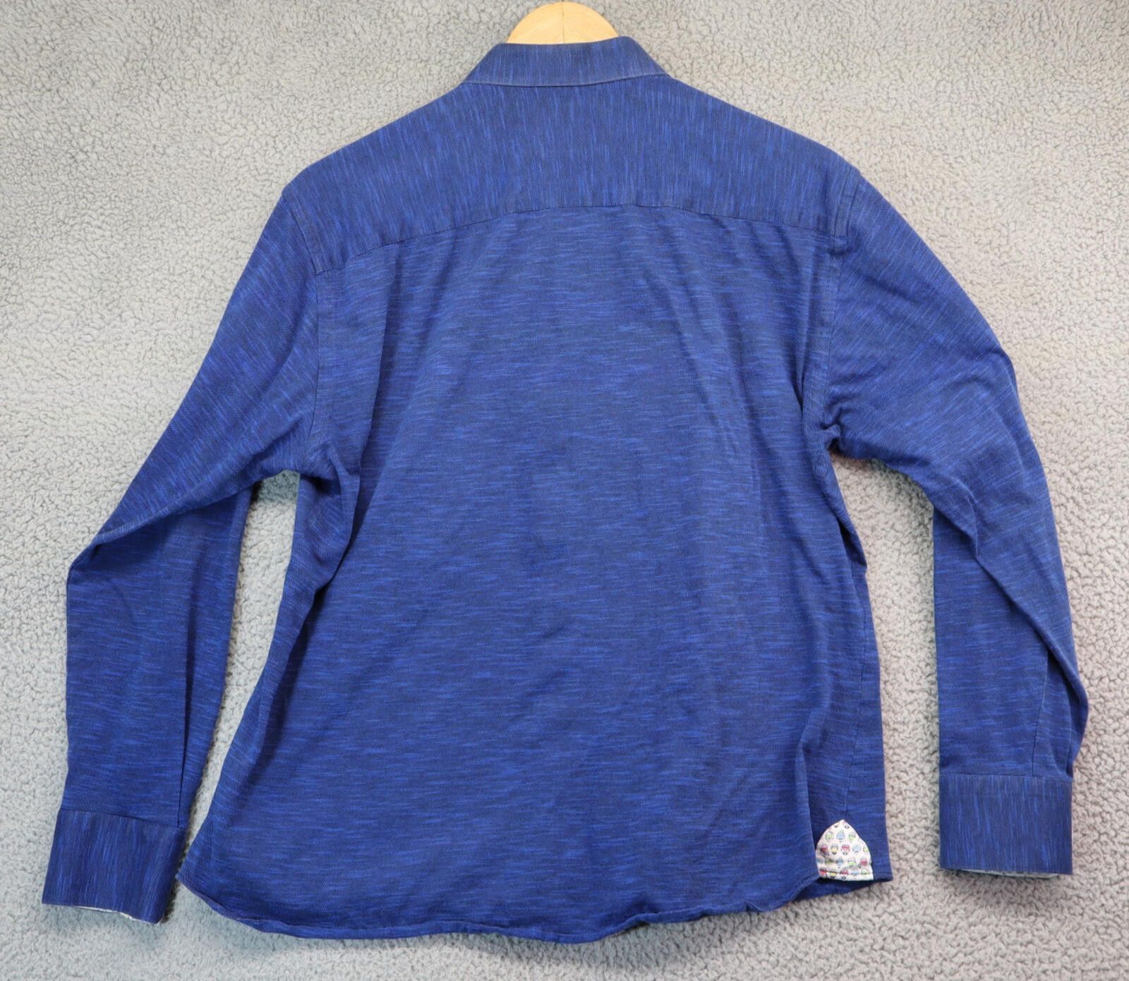 Maceoo Maceoo Shirt Men Large 4 Jersey Blue Einstein Button Print Size US L / EU 52-54 / 3 - 10 Thumbnail
