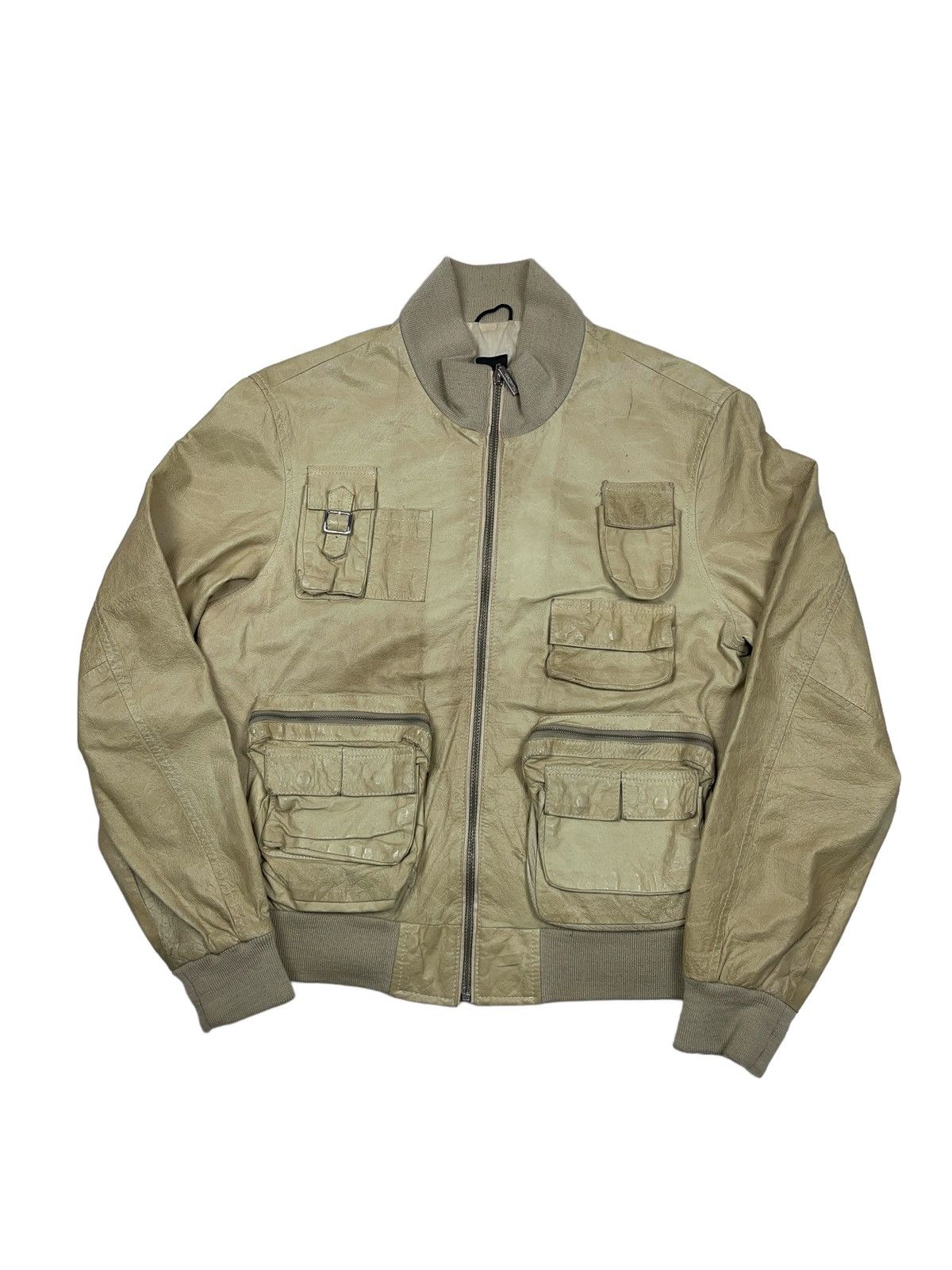 Japanese Brand Vintage Multi Pocket Leather Jacket D&G Style Japanese Size US L / EU 52-54 / 3 - 2 Thumbnail