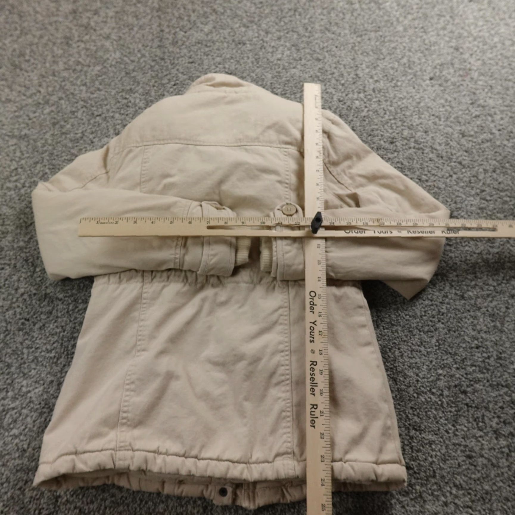 Aeropostale VTG Aeropostale Jacket Womens XS Beige Faux Fur Lined Parka Winter Coat Y2K Size XS / US 0-2 / IT 36-38 - 6 Thumbnail