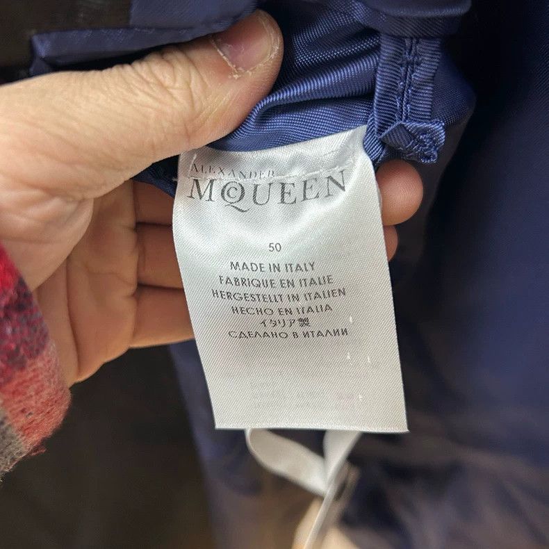 Alexander McQueen Alexander McQUEEN size 50 99 new suede deep blue green fru Size 50S - 4 Thumbnail