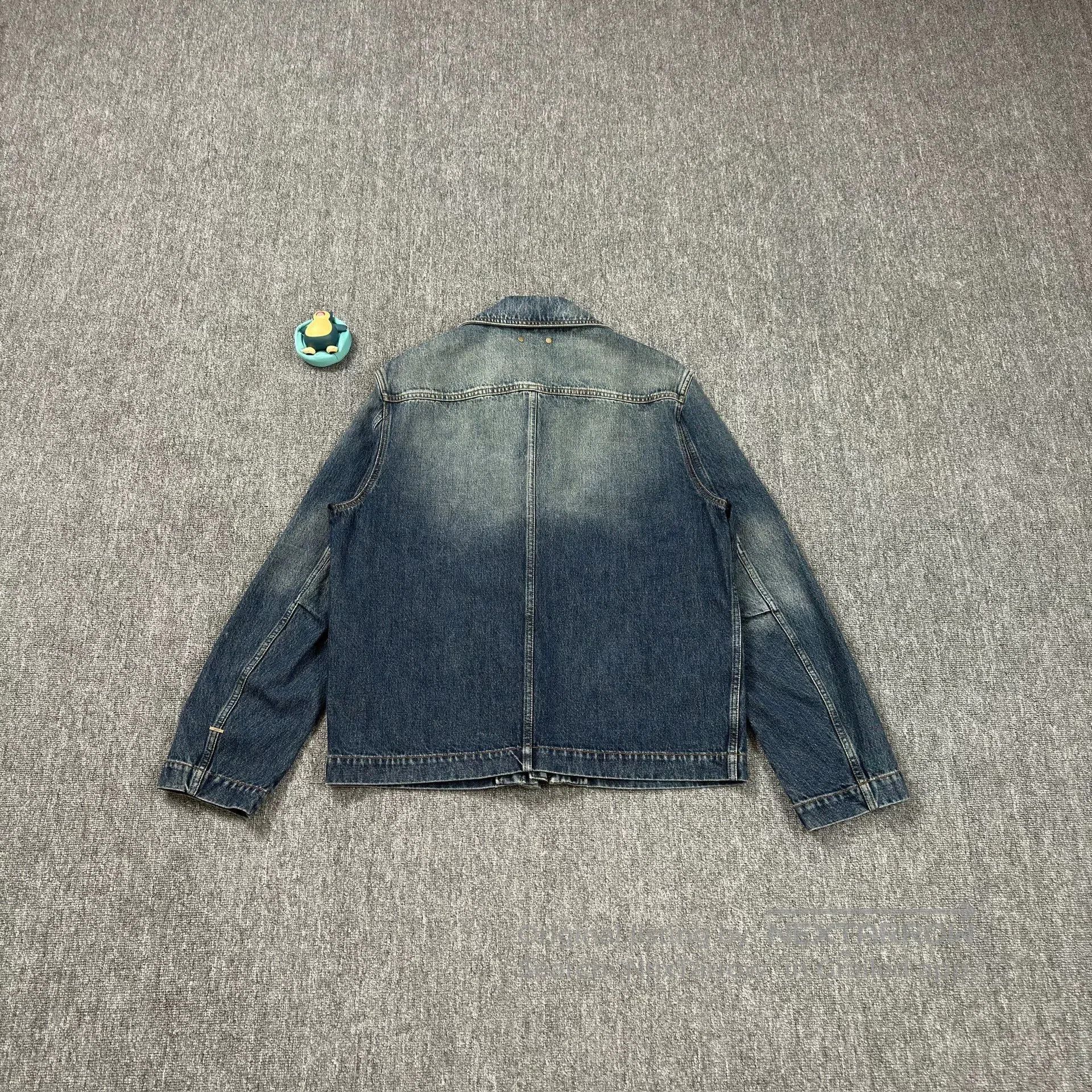 Louis Vuitton LV Blue Denim Jacket with Logos. Size US M / EU 48-50 / 2 - 2 Thumbnail