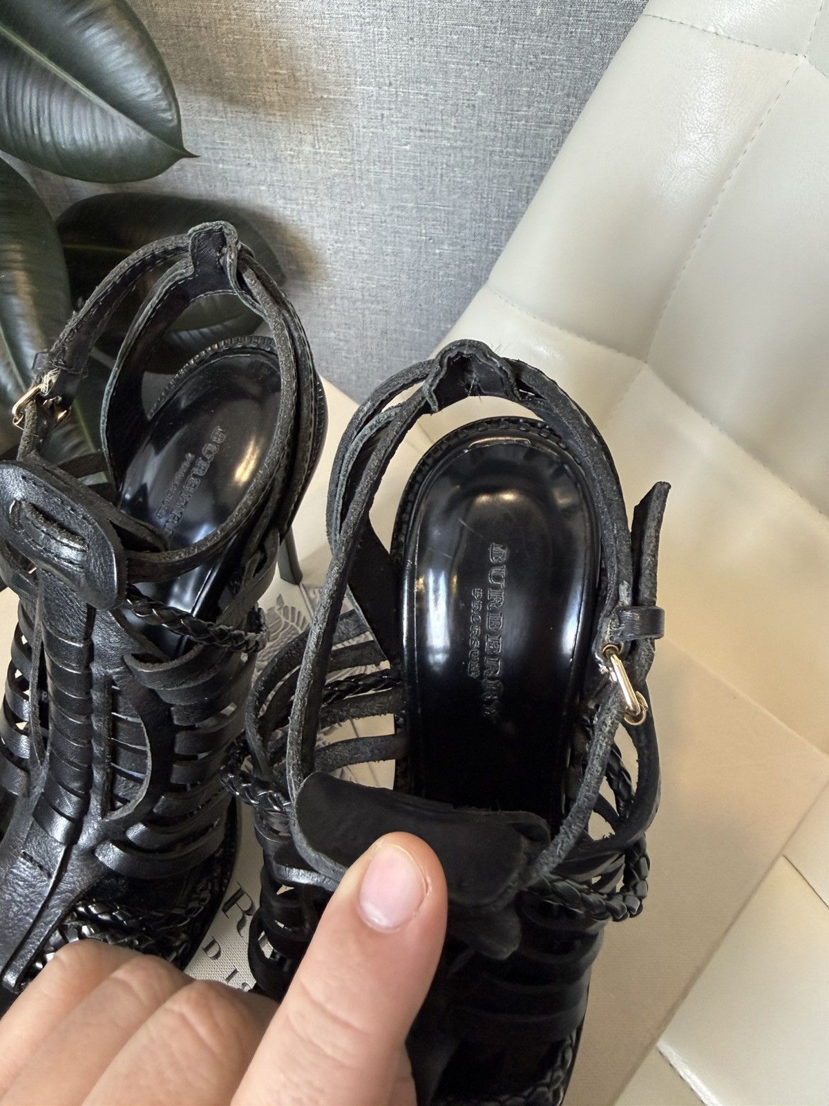 Burberry Burberry Braid Plaits Ryder 140 Platform High Heel Sandals Size US 6 / IT 36 - 17 Thumbnail