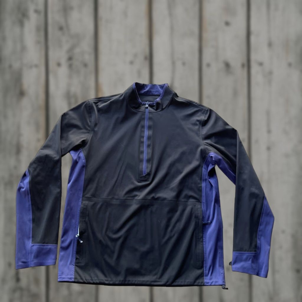 Vintage Greyson Jacket Mens Medium Black Windbreaker Golf Performance Stretch 1/4 Zip Size US M / EU 48-50 / 2 - 1 Thumbnail