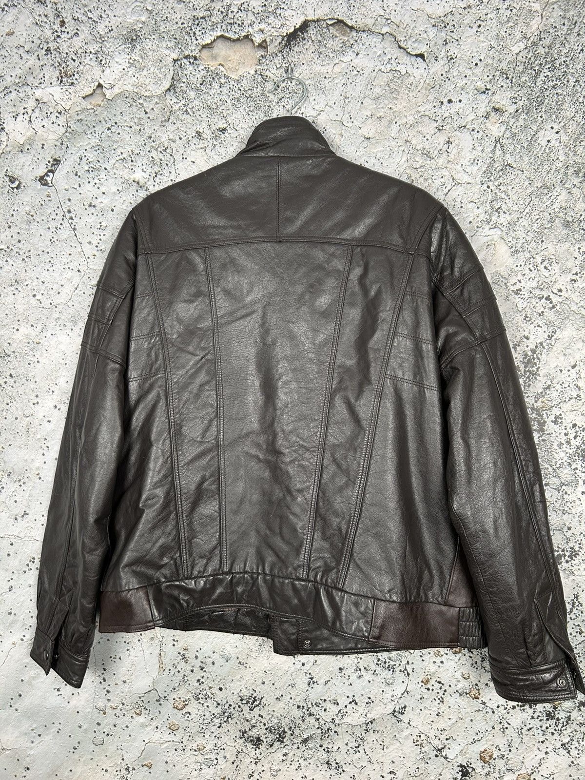 Vintage Vintage Genuine Leather Bomber Jacket 90s Brown Archive Size US L / EU 52-54 / 3 - 6 Thumbnail