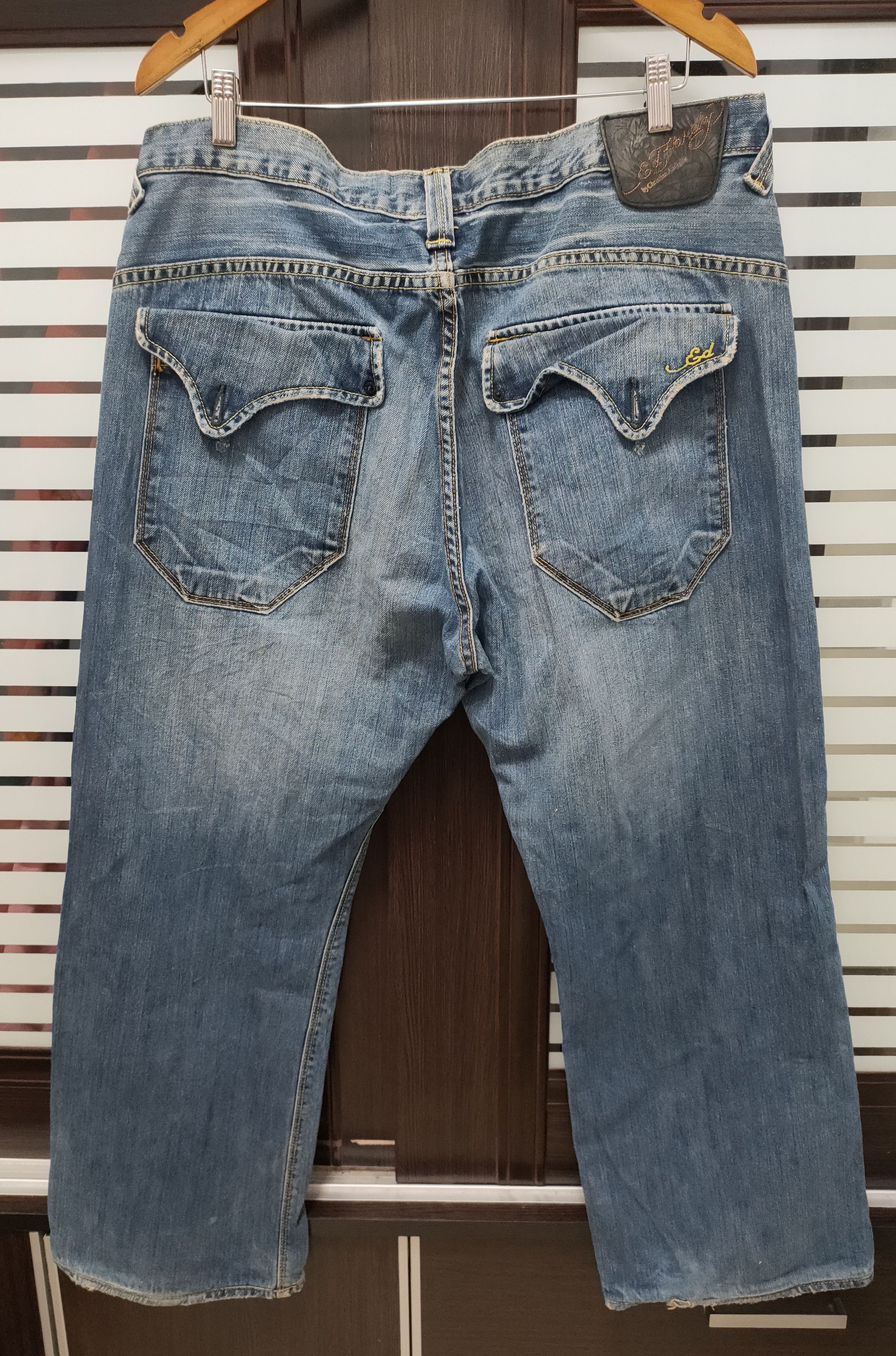Ed Hardy 🔥 Wide Leg Ed Hardy by Christian Audigier Distressed 🔥 Size US 38 / EU 54 - 7 Thumbnail