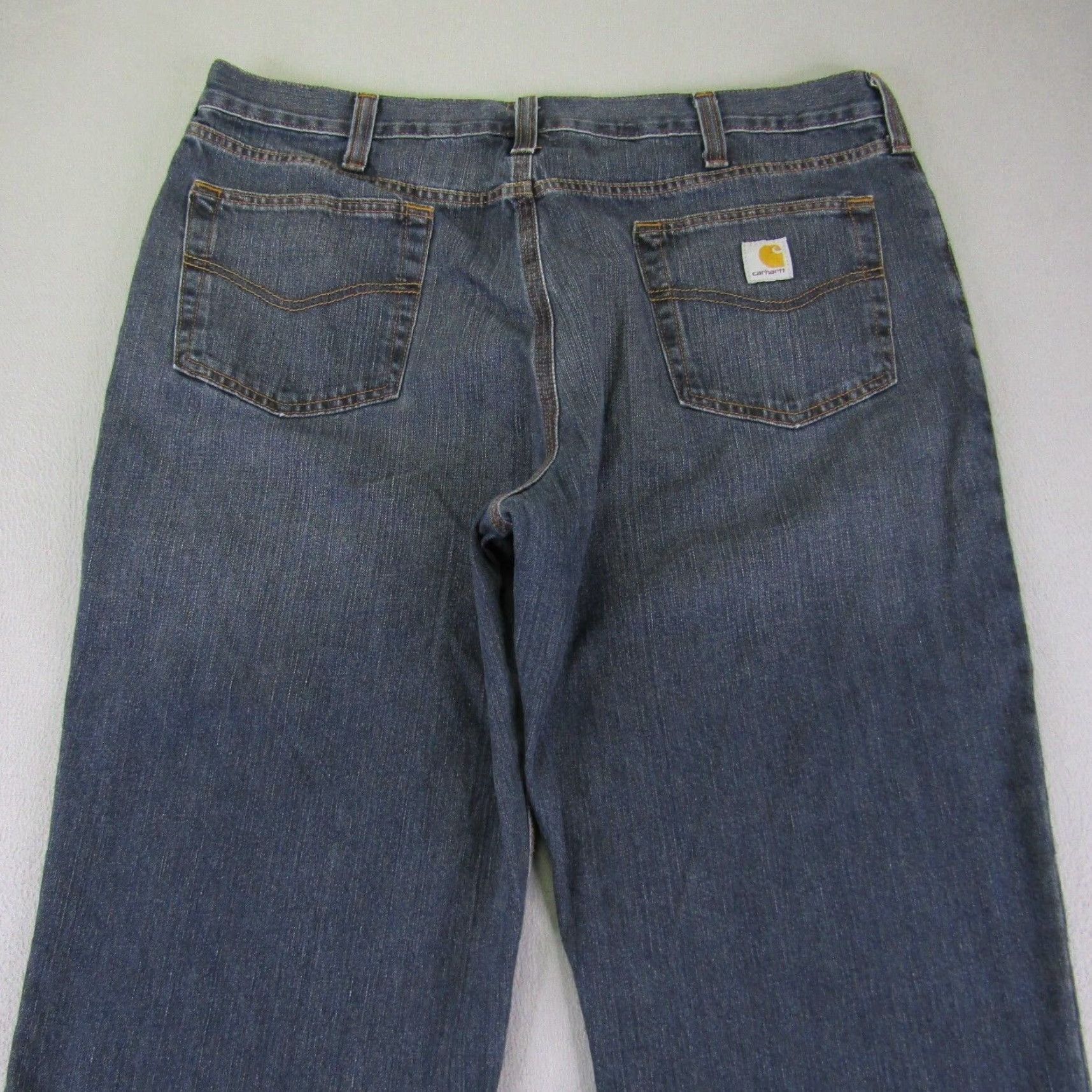 Carhartt Carhartt Jeans Mens 40x32 Dark Blue Bedrock Denim Relaxed Fit Work Pants Holter Size US 39 - 5 Thumbnail
