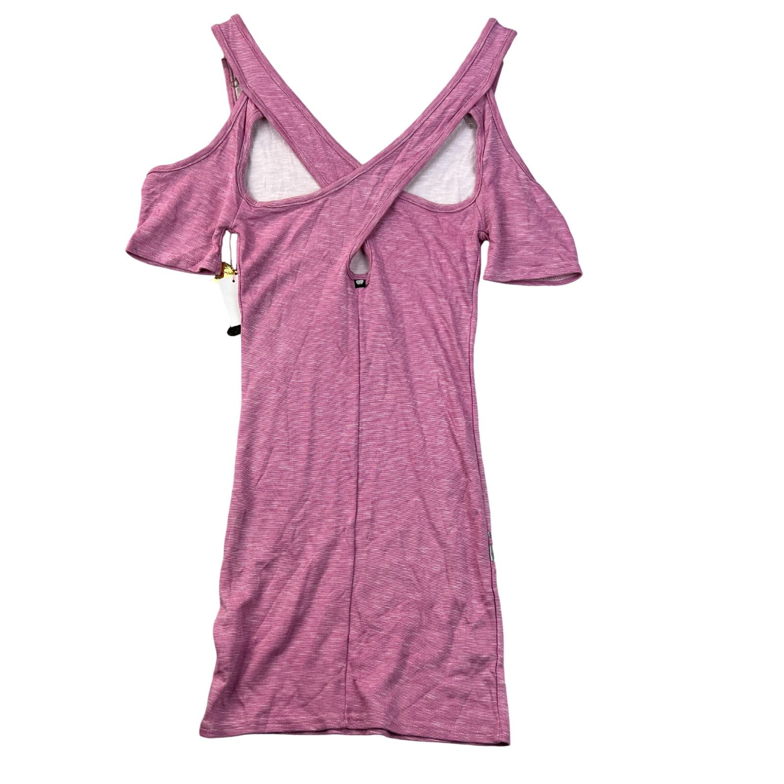 Other Vintage Apple Bottom Bodycon Med Dress Cold Shoulder Y2K Size M / US 6-8 / IT 42-44 - 3 Thumbnail