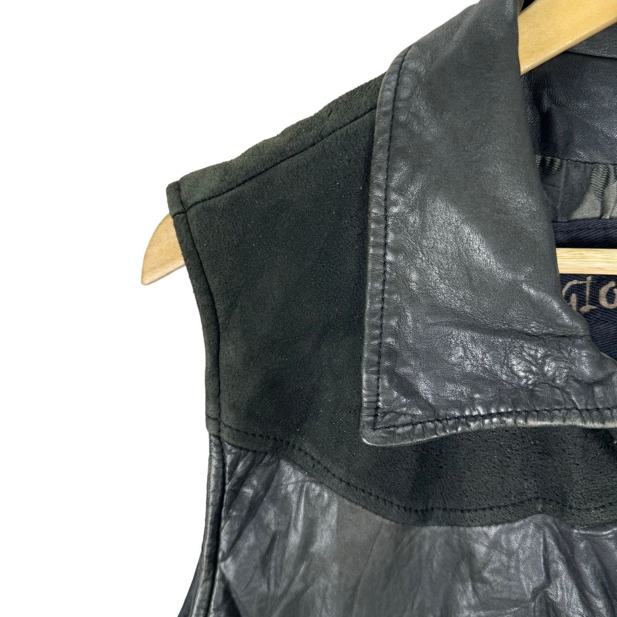 Giorgio Brato 🌟GIORGIO BRATO ITALY CAMO INSIDE LEATHER VEST Size US M / EU 48-50 / 2 - 7 Thumbnail