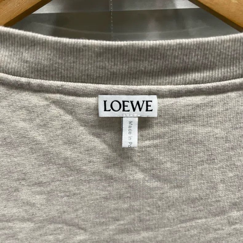 Loewe Loewe Beige Embroidered Reverse Hoodie Size M / US 6-8 / IT 42-44 - 3 Thumbnail