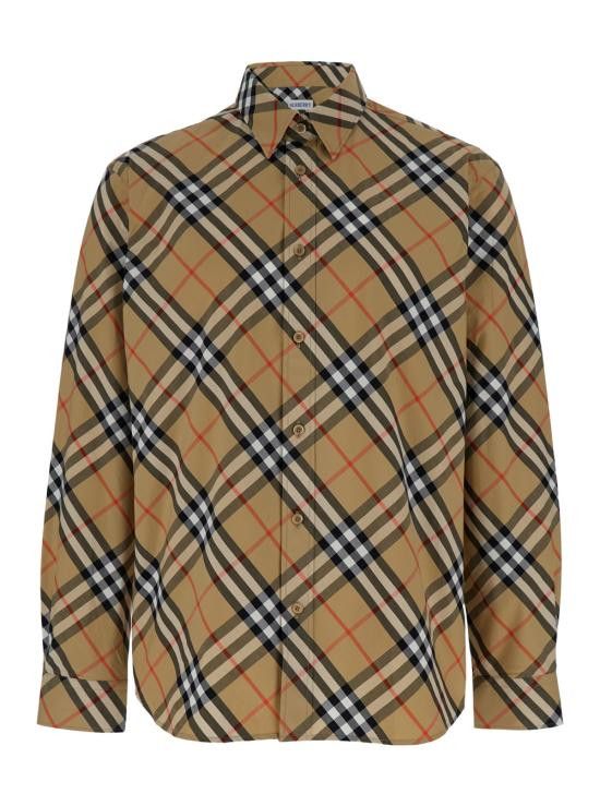 Burberry BURBERRY Men Shirts 8087634B9368 Beige Size US M / EU 48-50 / 2 - 1 Thumbnail