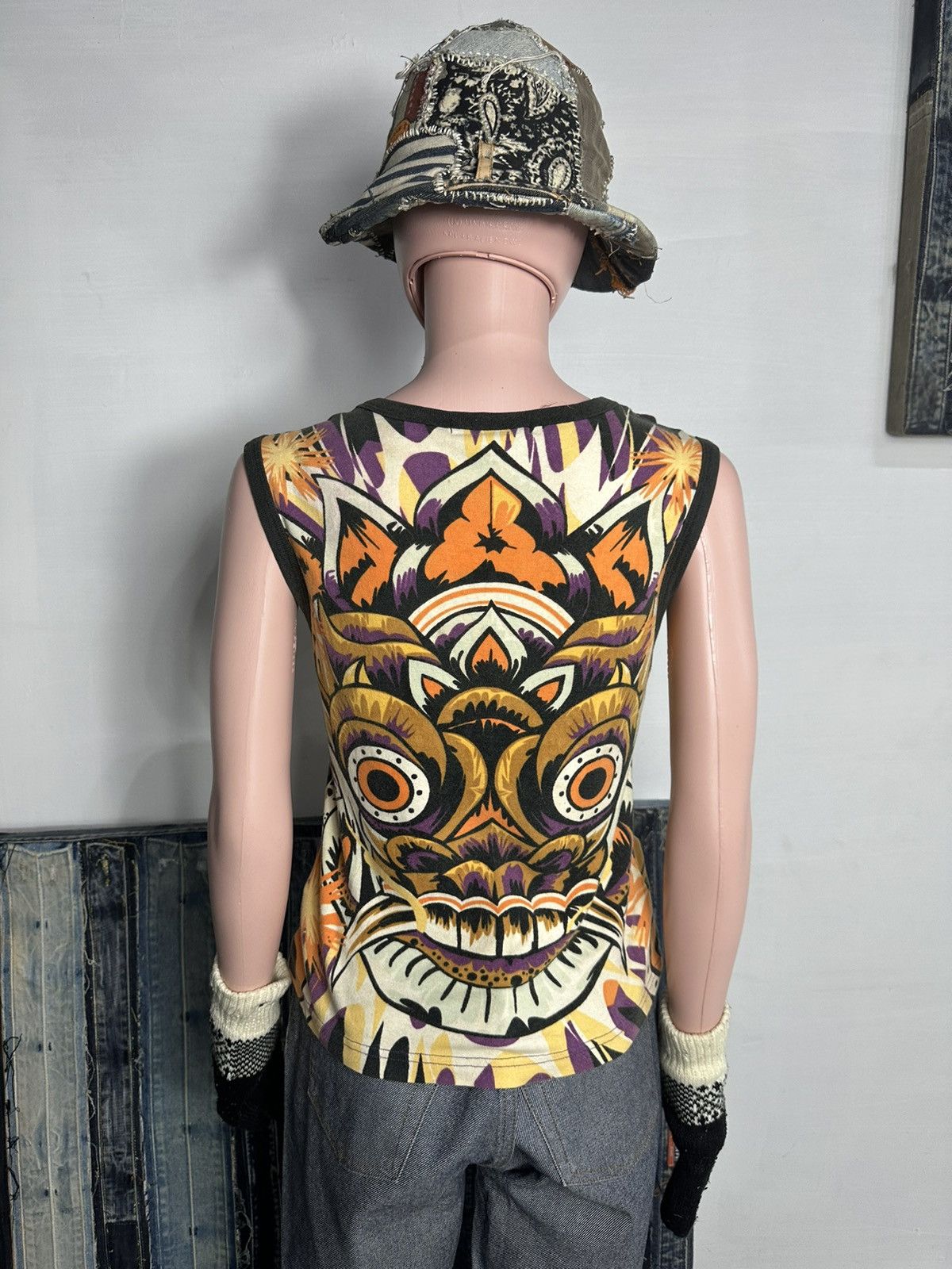 Other Yellow 96 Nice Design Faces And Barong Art Tops Size M / US 6-8 / IT 42-44 - 4 Thumbnail