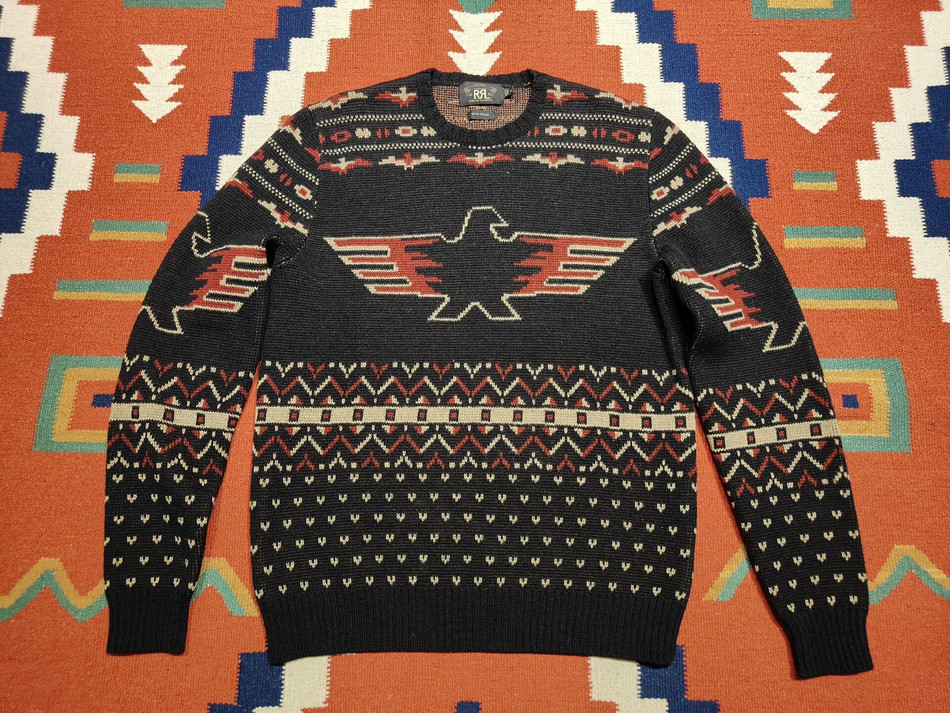 RRL Ralph Lauren RRL Navajo Thunderbird Wool Sweater Size US S / EU 44-46 / 1 - 1 Thumbnail