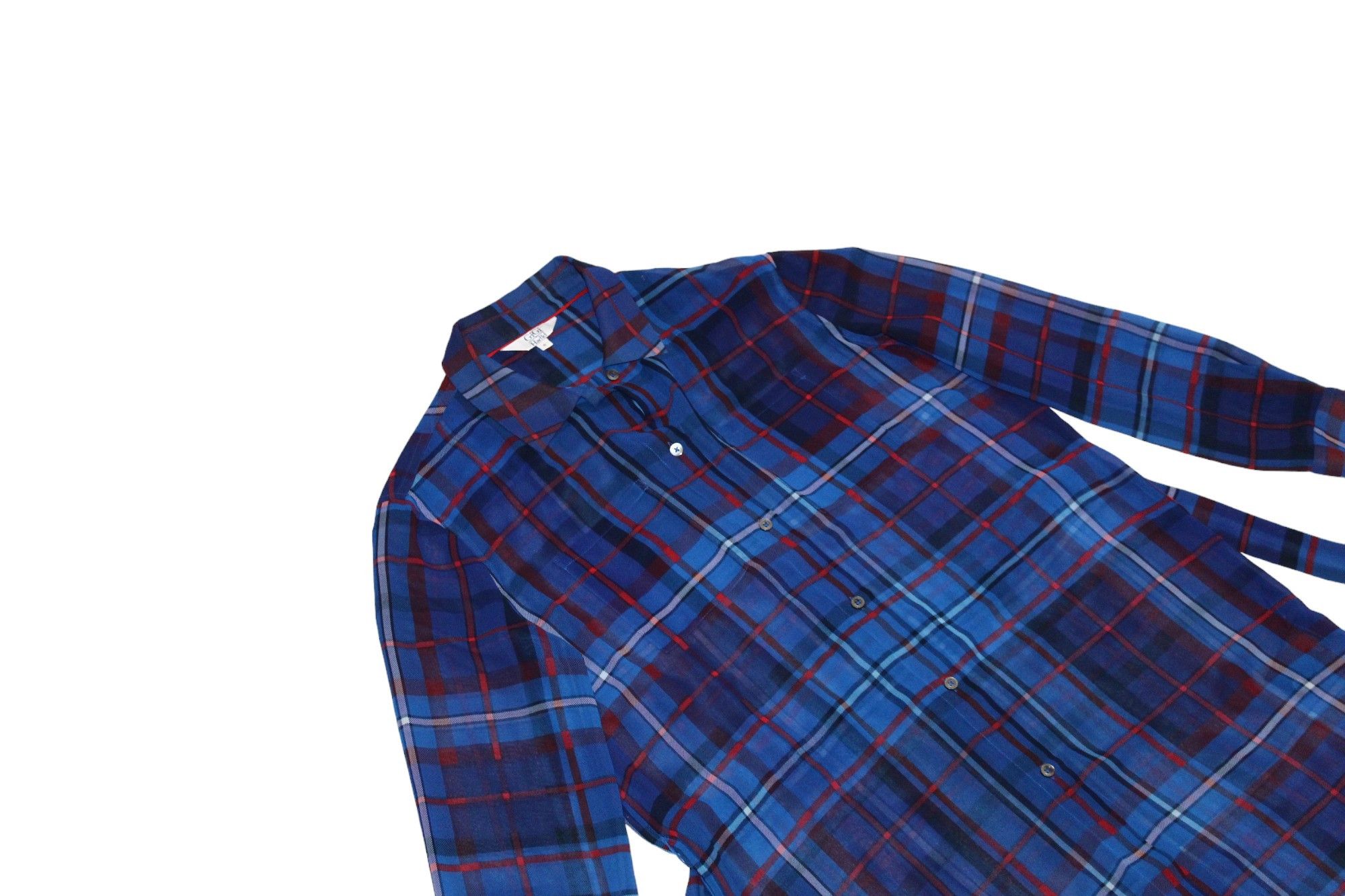 Tommy Hilfiger Gigi Hadid x Tommy Hilfiger Plaid Polyester Long Shirt Dress Size M / US 6-8 / IT 42-44 - 10 Thumbnail