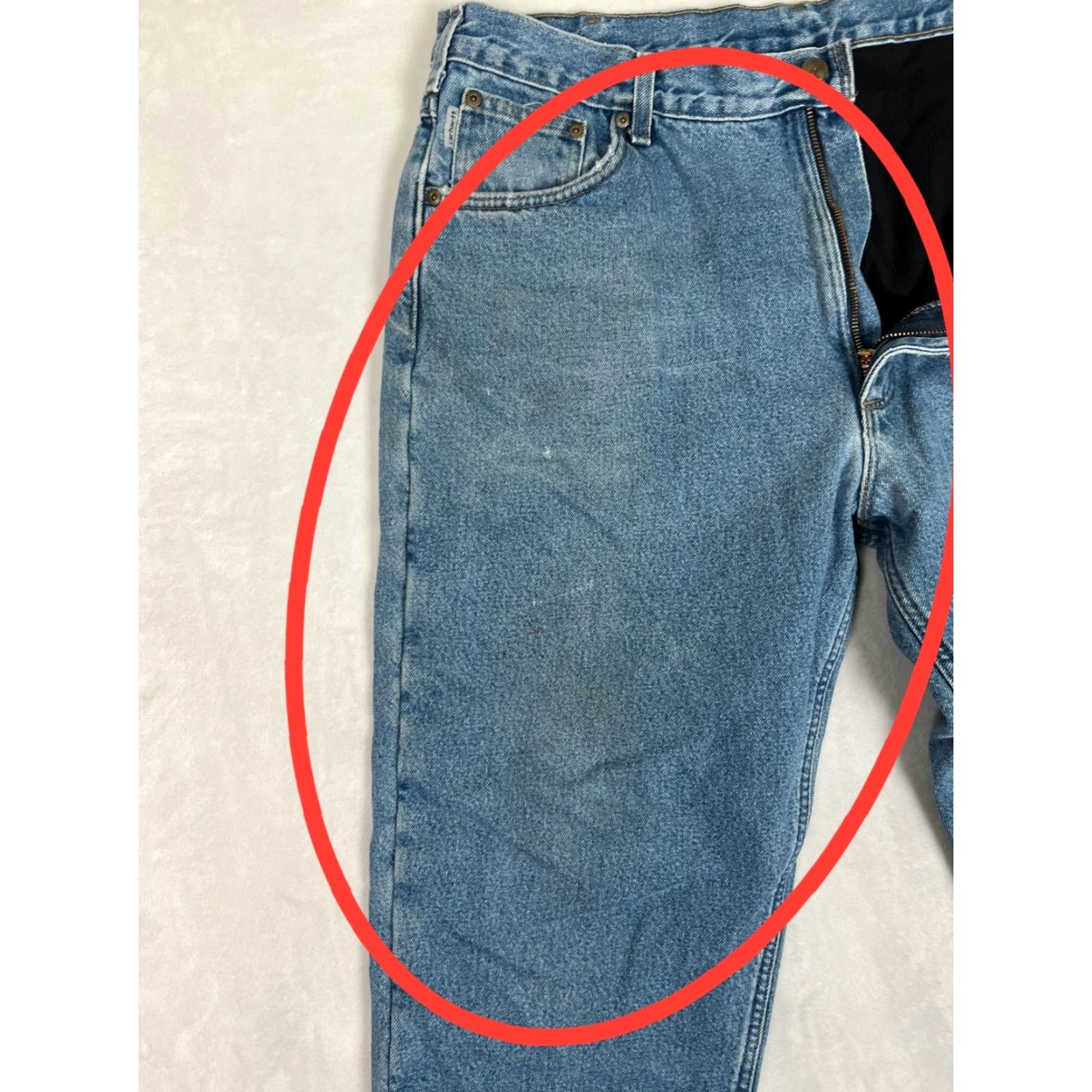Carhartt VINTAGE Carhartt Jeans 5-Pocket Lined Insulated Denim Straight 40x32 Blue Medium Wash Men Mens Size US 40 / EU 56 - 3 Thumbnail