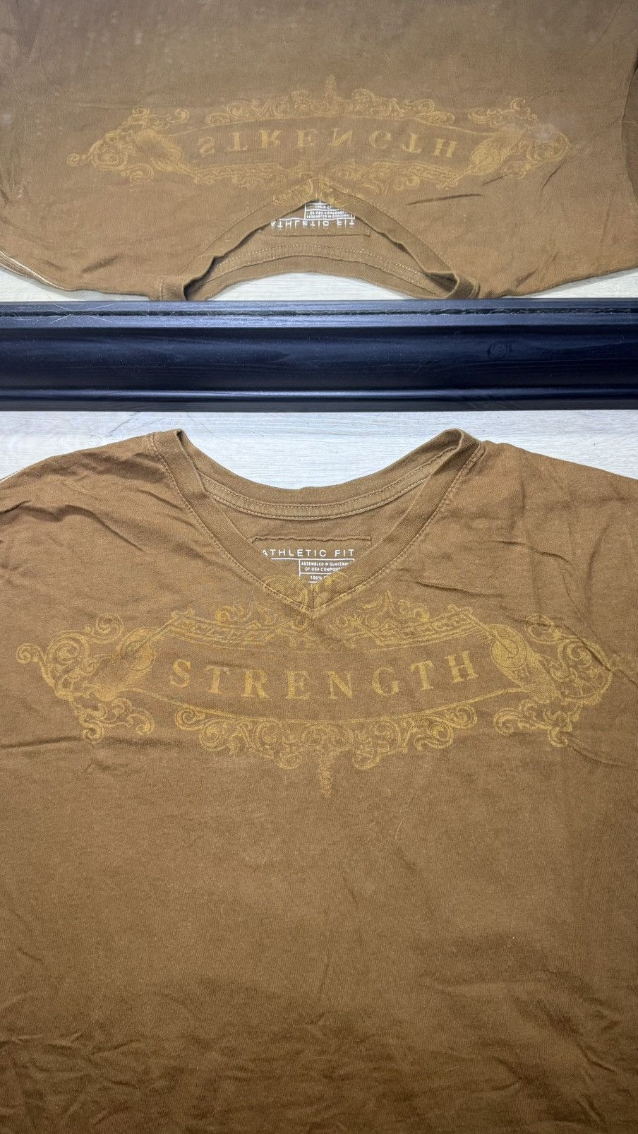 Affliction Y2K 2000s Mossimo Strength Spellout Shirt Size US XL / EU 56 / 4 - 2 Thumbnail
