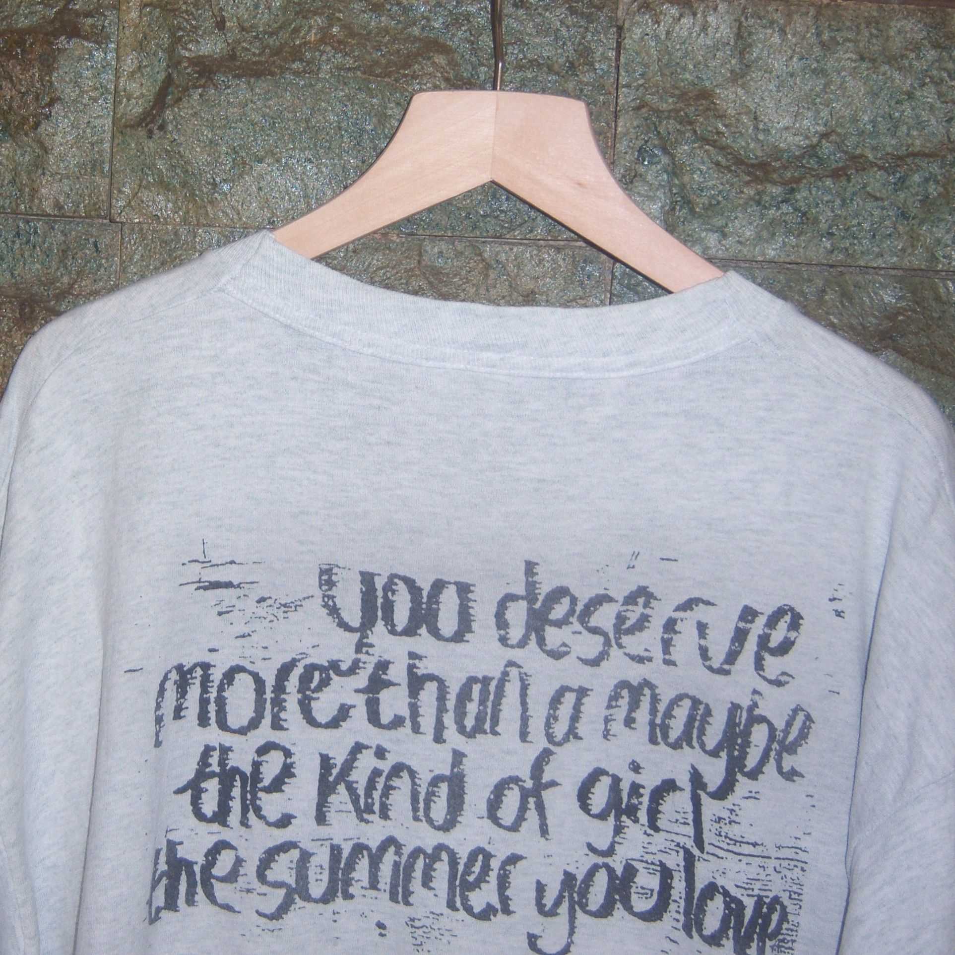 Band Tees × Vintage 90s St Christopher You Deserve More Than A Maybe Size US XL / EU 56 / 4 - 17 Thumbnail