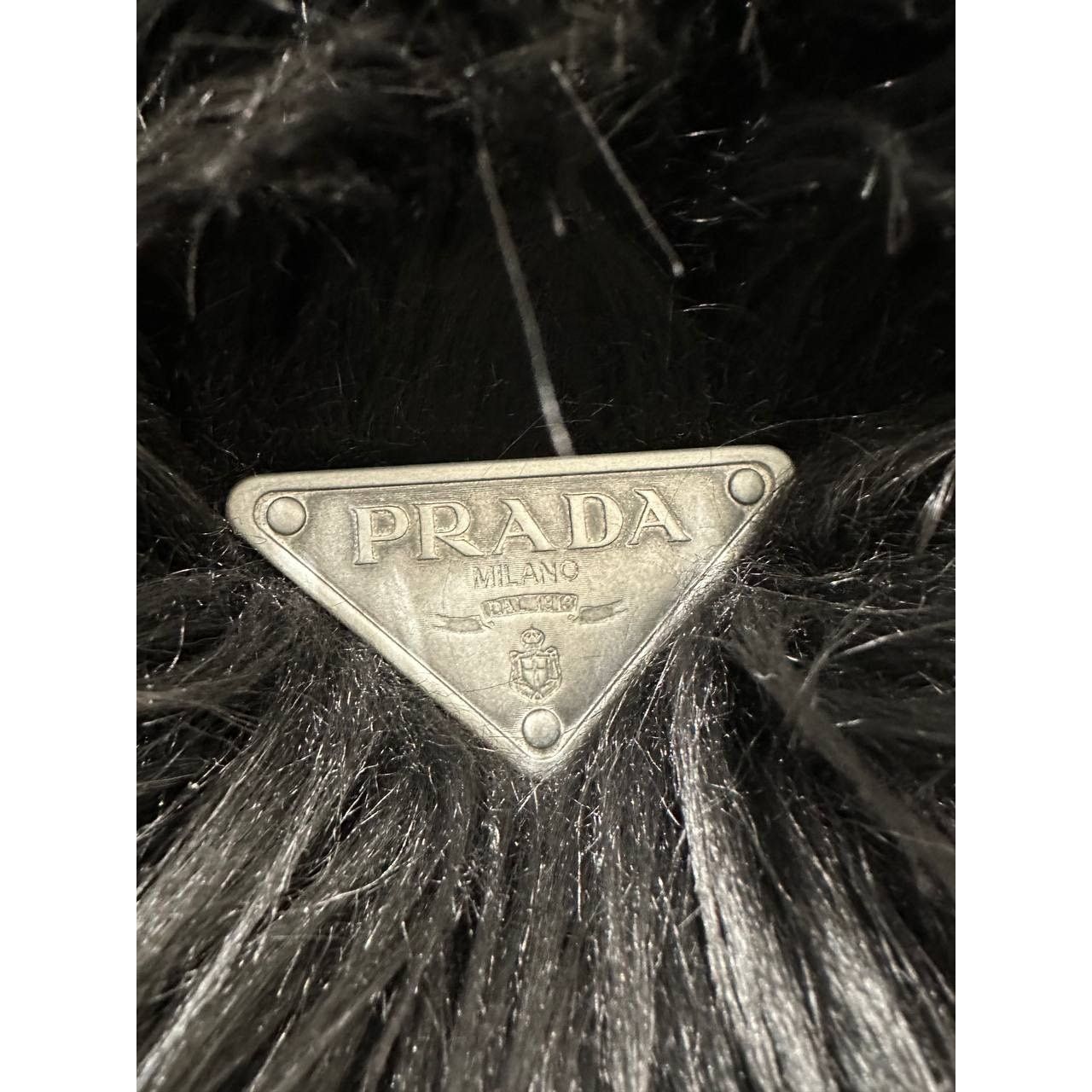 Prada Prada 2011 Black Faux Fur Coat Sz.40 Size S / US 4 / IT 40 - 5 Thumbnail