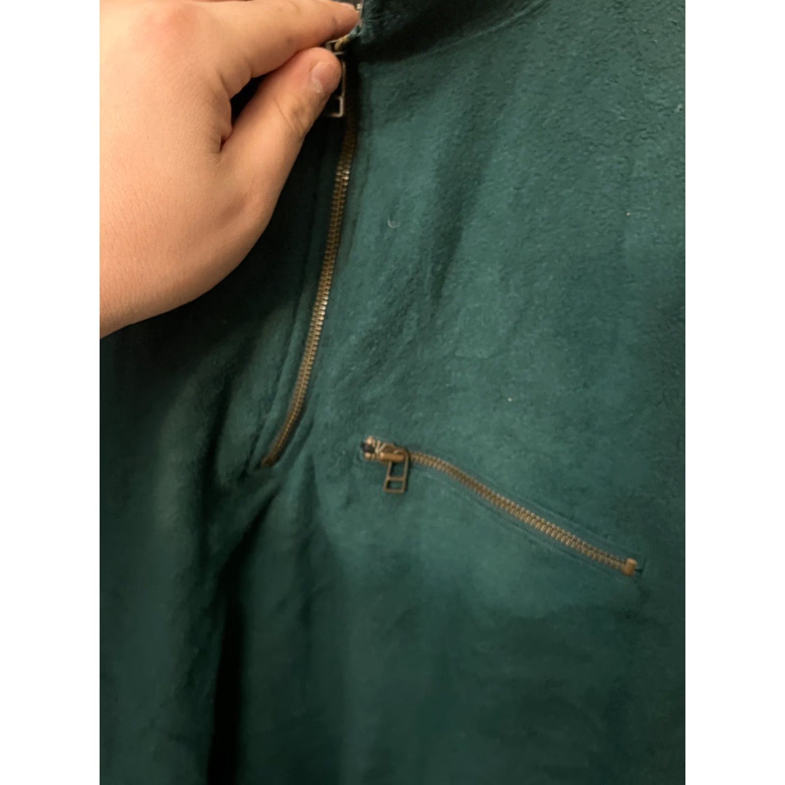 Banana Republic VINTAGE Banana Republic 1/4 Zip Fleece Shacket Shirt Unisex Adults XL Green Size US XL / EU 56 / 4 - 4 Thumbnail