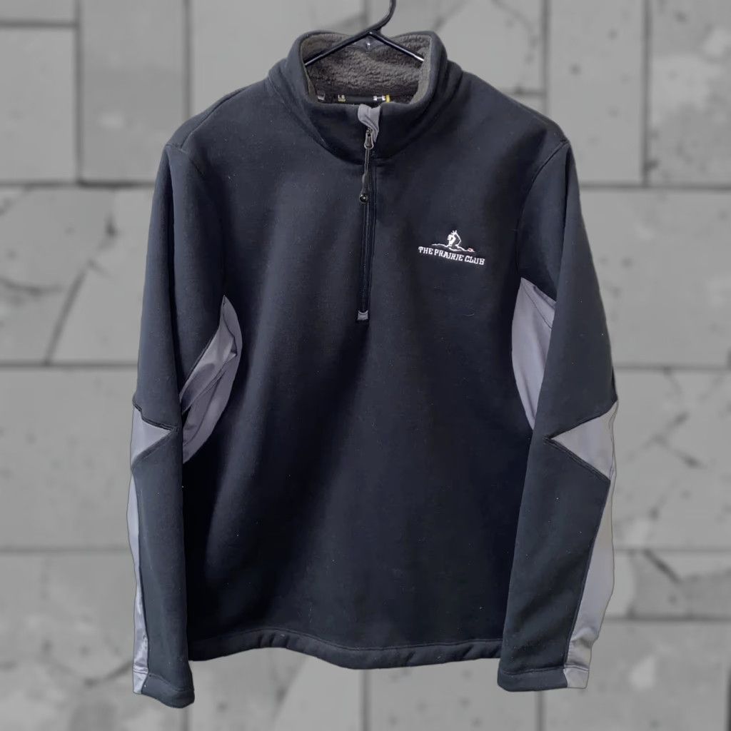Under Armour Under Armour Jacket Women 1/2 Zip Black Fleece Lined Size L Regular Fall Winter Pullover 22 In Armpit Size L / US 10 / IT 46 - 1 Thumbnail