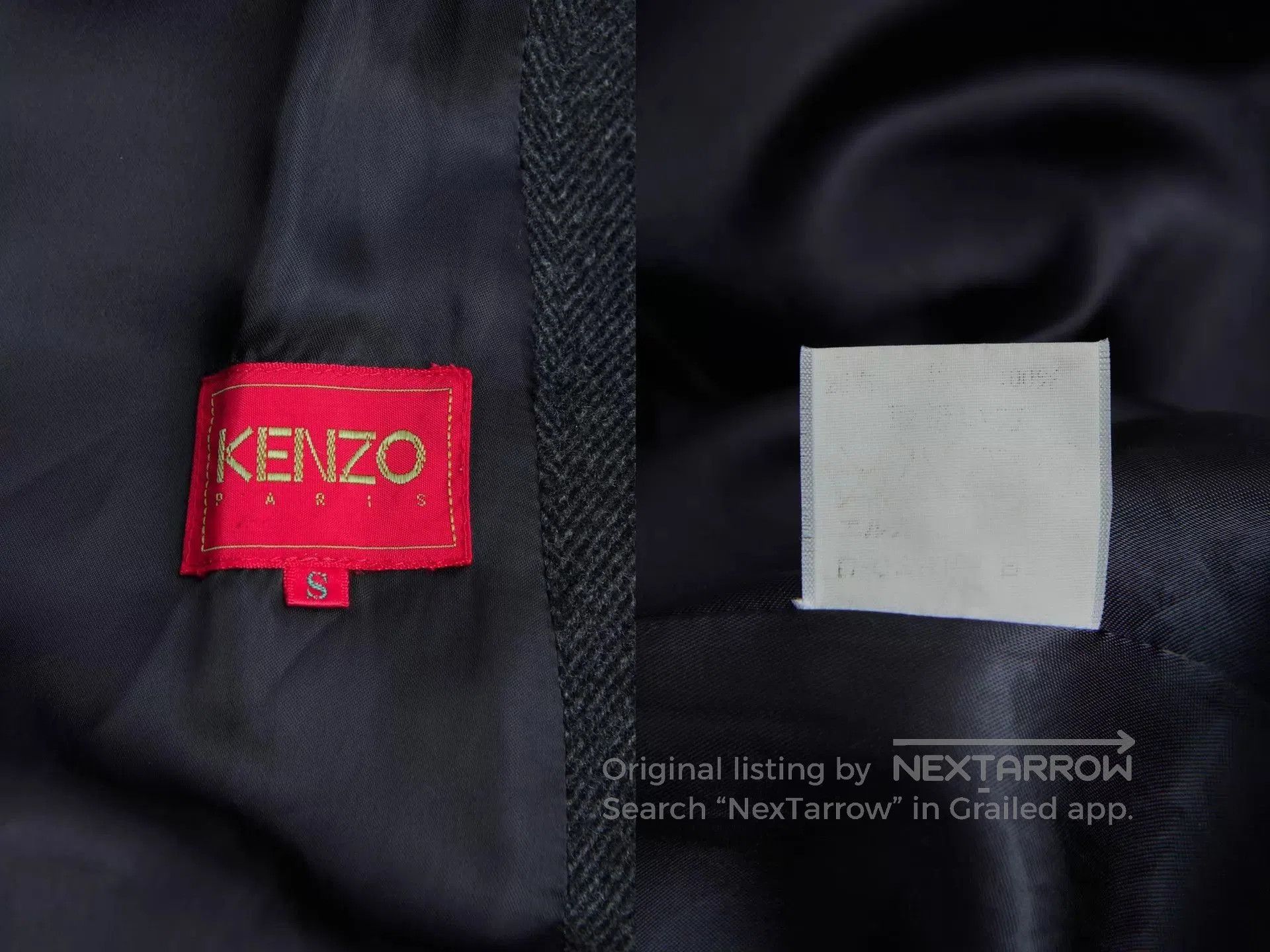 Kenzo Black Long Double-Breasted Coat Size S. Size US S / EU 44-46 / 1 - 9 Thumbnail