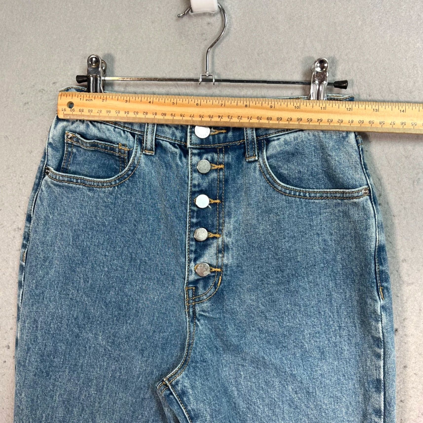 Vintage Weworewhat High-Waisted Skinny Denim Jeans Size 25 Women Adults 25 Blue Denim 5-Pocket Design Jeans Size 42" / US 20 - 5 Thumbnail