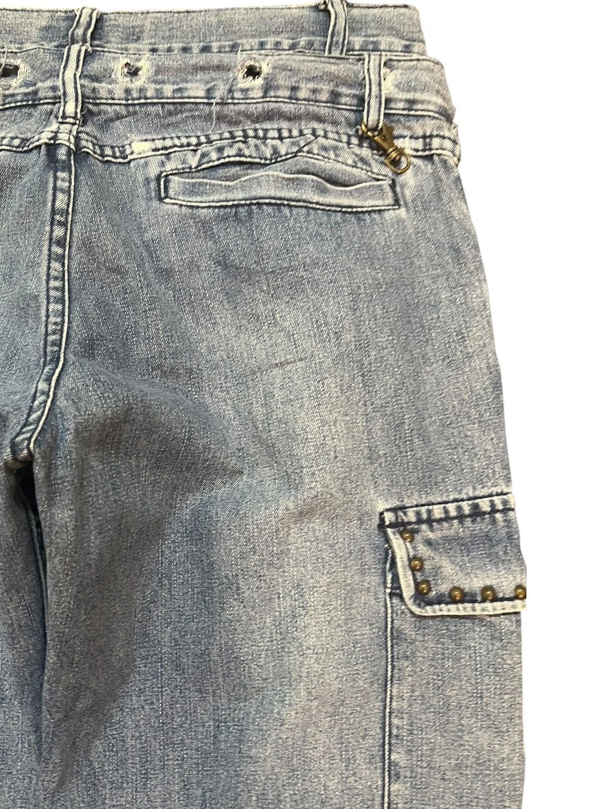 In The Attic Vintage In The Attic Homme Double Waist Studded Grunge Denim Size US 31 - 10 Thumbnail