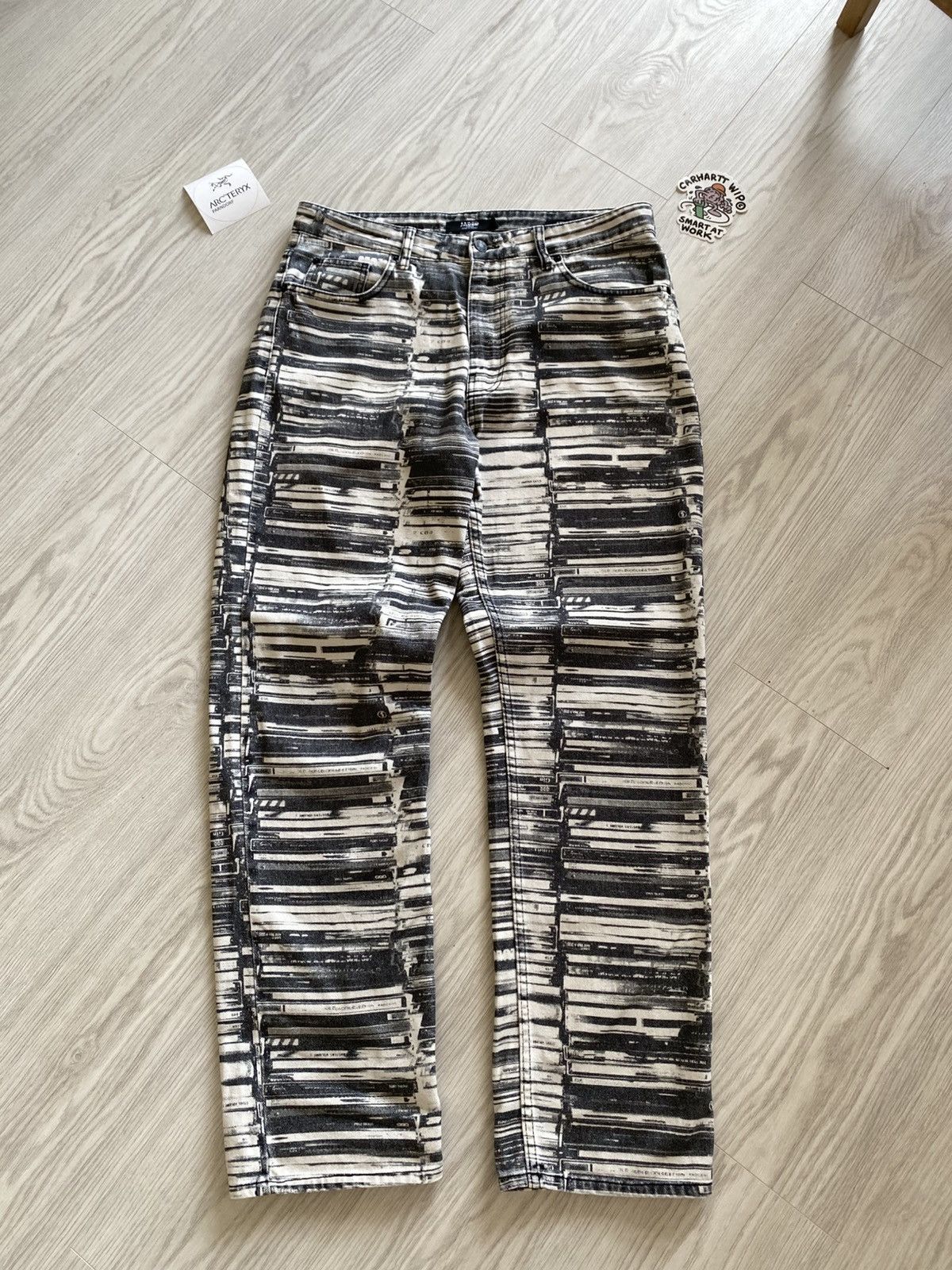 Designer × Jaded London × Vintage Jaded London Graphic Skater Designer Denim Jeans Size US 34 / EU 50 - 1 Thumbnail