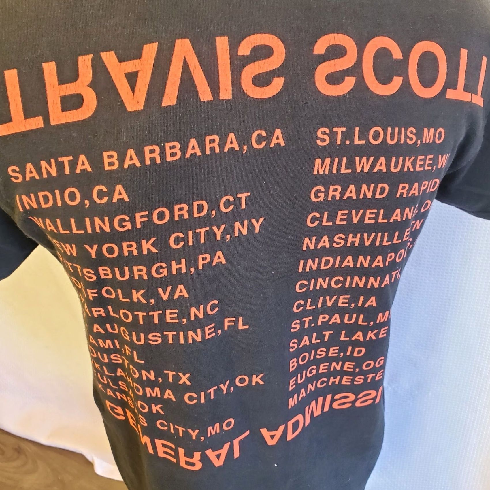 Travis Scott VINTAGE Cactus Jack Travis Scott Birds Eye View Concert Tour 2017 T-Shirt M Black Graphic Print Crew Neck Short Sleeve Men Regular Size XS? Size US M / EU 48-50 / 2 - 5 Thumbnail