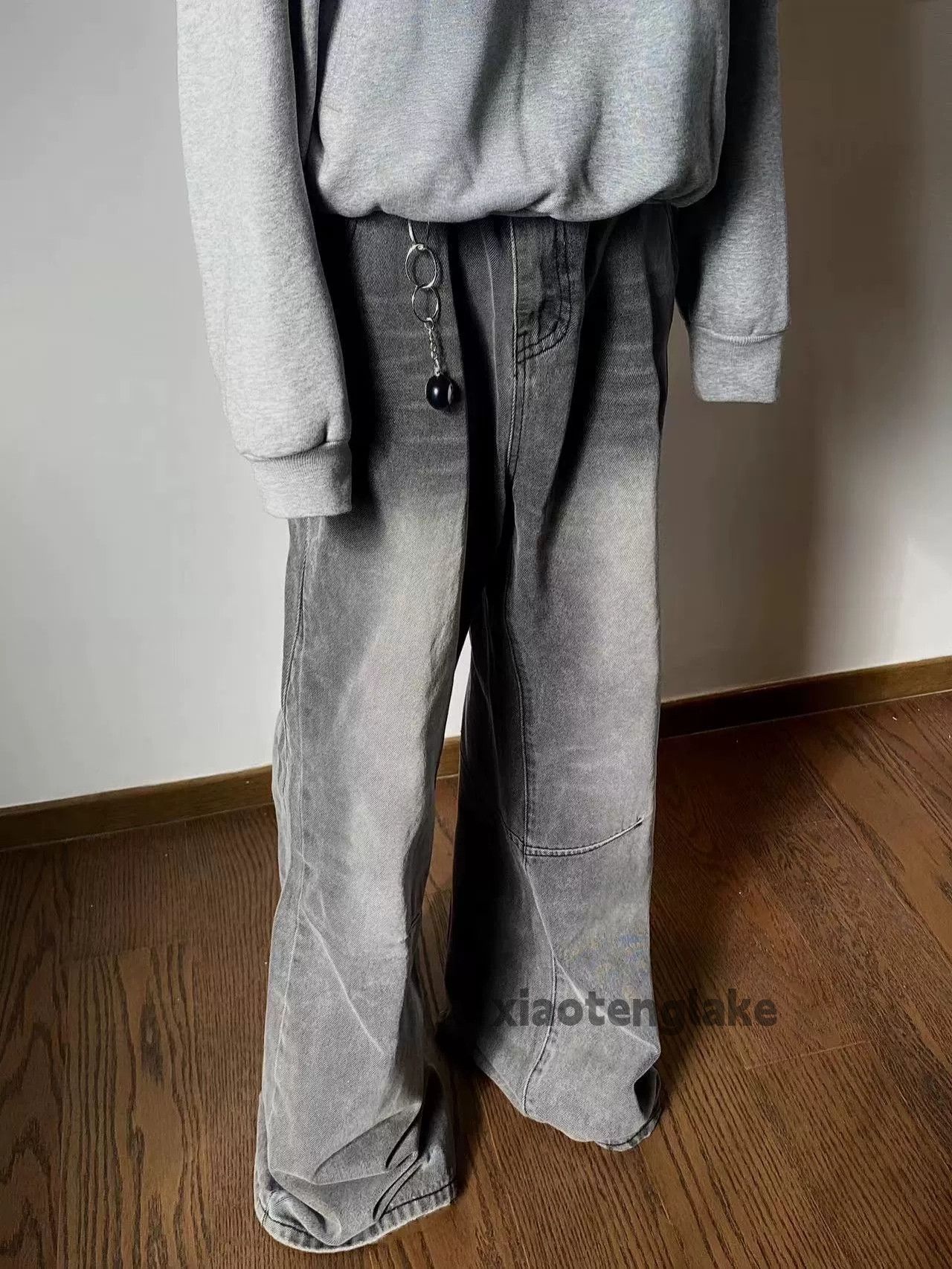 Jean × Vintage Washed faded cleanfit yuppie loose baggy hiphop jeans Size US 32 / EU 48 - 3 Thumbnail