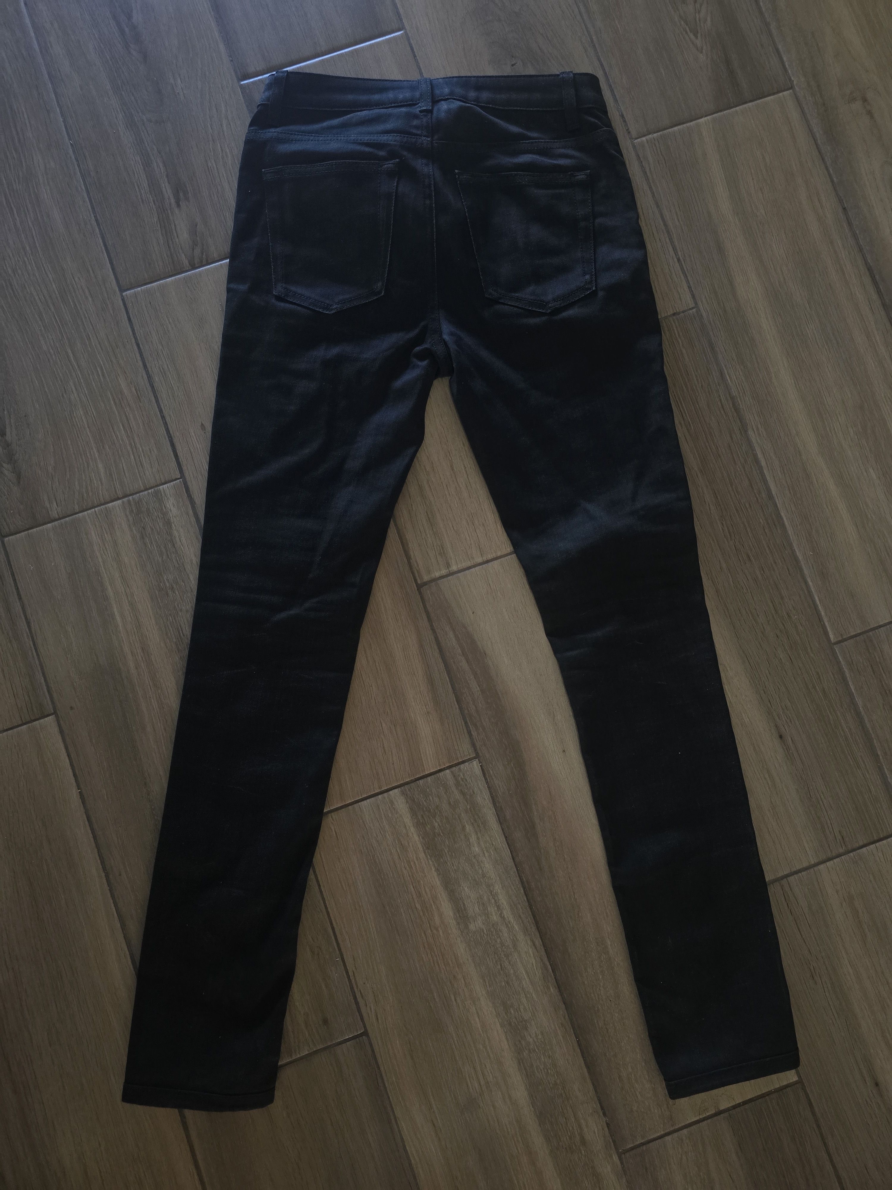 Saint Laurent Paris Saint Laurent Paris D05 Black Denim Size 26" / US 2 / IT 38 - 2 Thumbnail