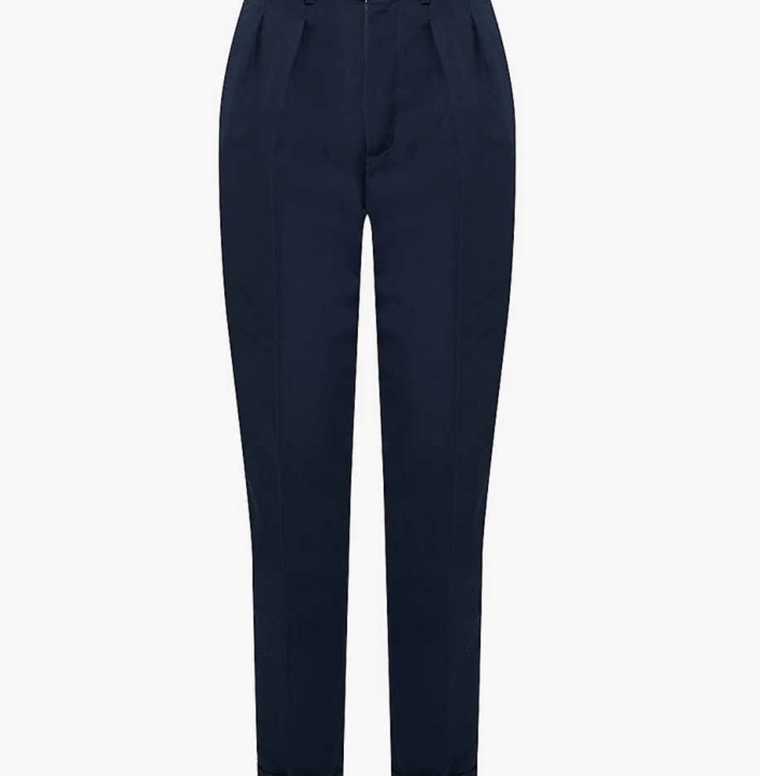 Tom Ford TOM FORD Double Cotton Satin Semi Sartorial Pants 38 Patrol Size US 43 - 1 Thumbnail