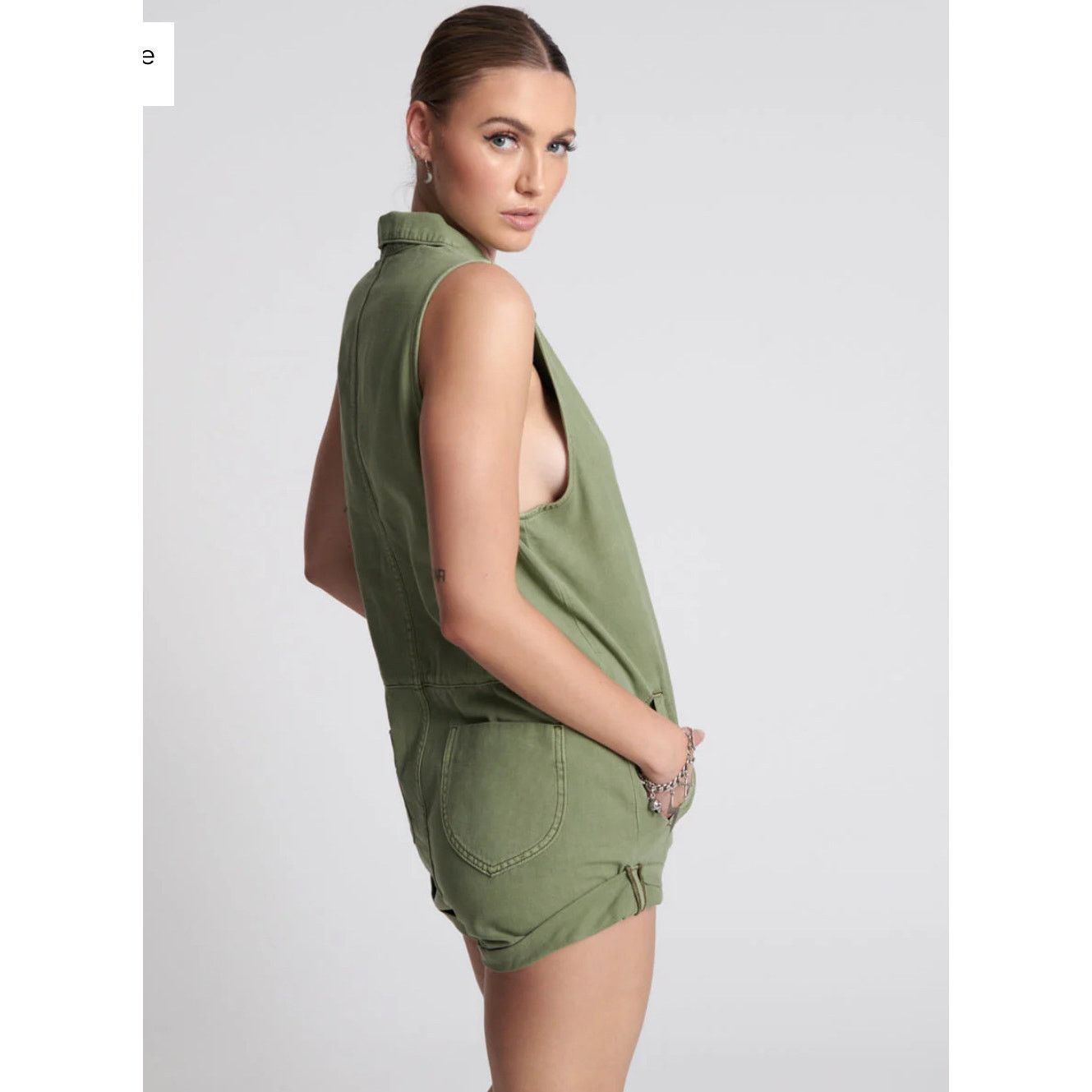 One Teaspoon One Teaspoon, Braxton Mini Utility Jumpsuit, NWT, Large Size 31" - 5 Thumbnail