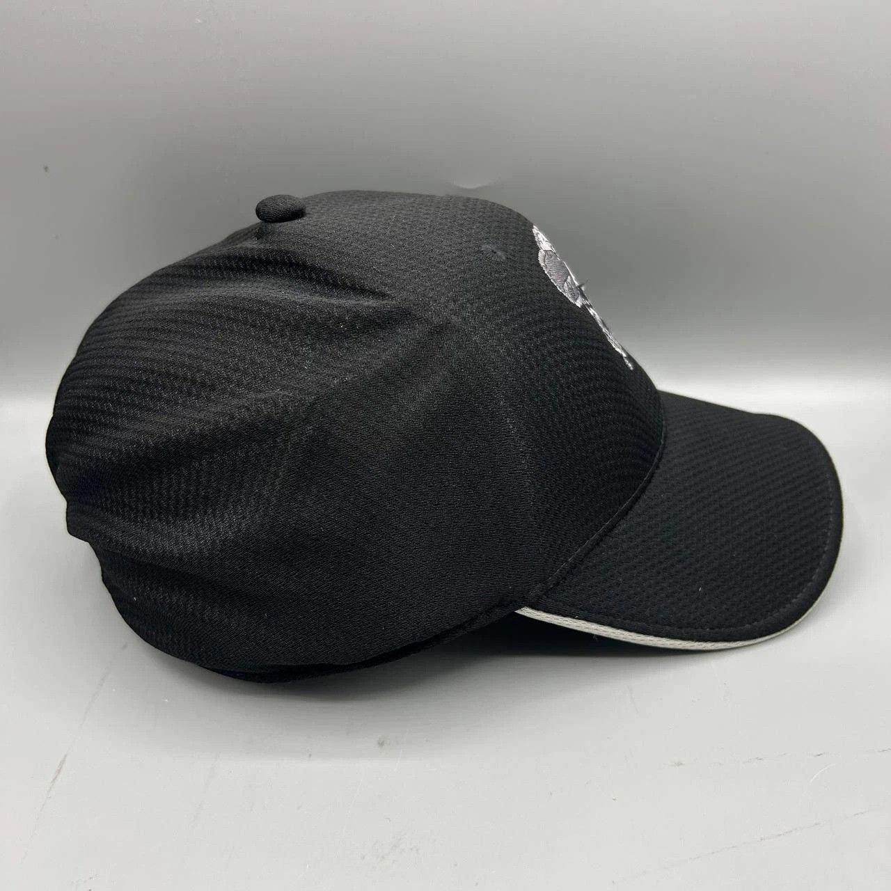The Game Kansas Jayhawks NCAA Hat Men S-M Black Gray Stretch Fitted Size ONE SIZE - 6 Thumbnail