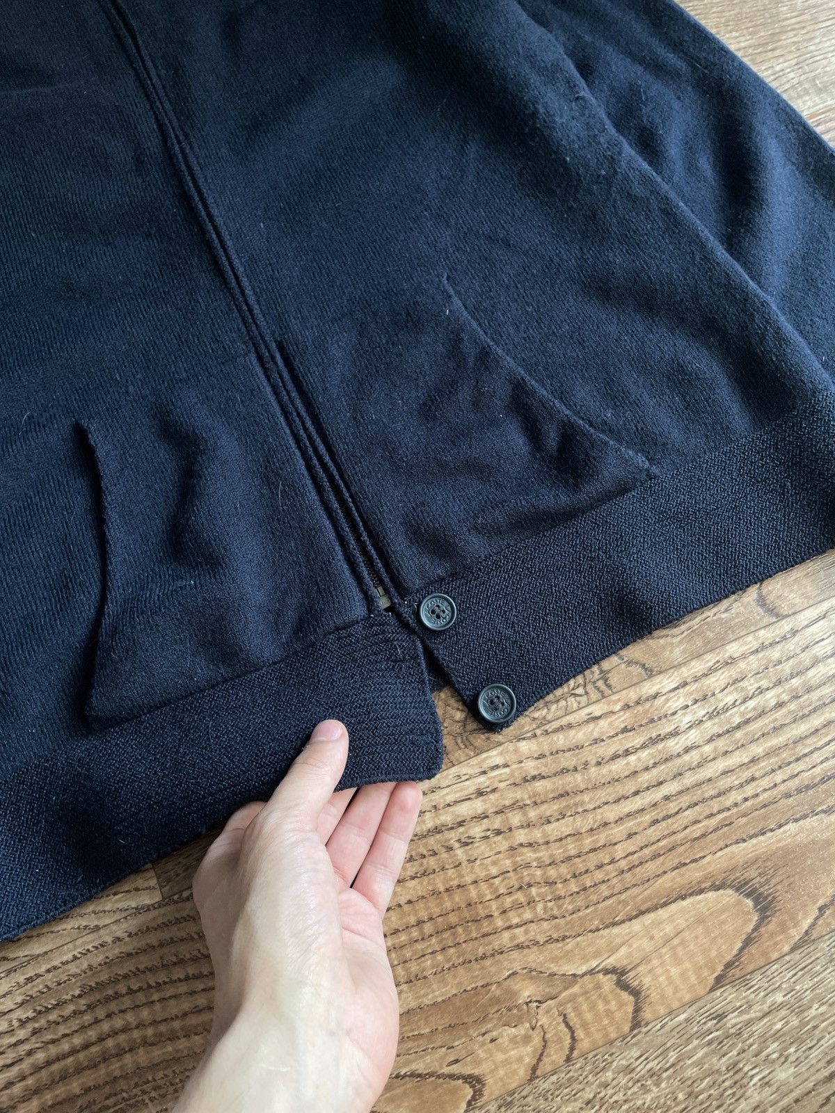 Lacoste × Vintage VINTAGE Y2K LACOSTE ZIP UP KNITTED SWEATER Size US S / EU 44-46 / 1 - 6 Thumbnail