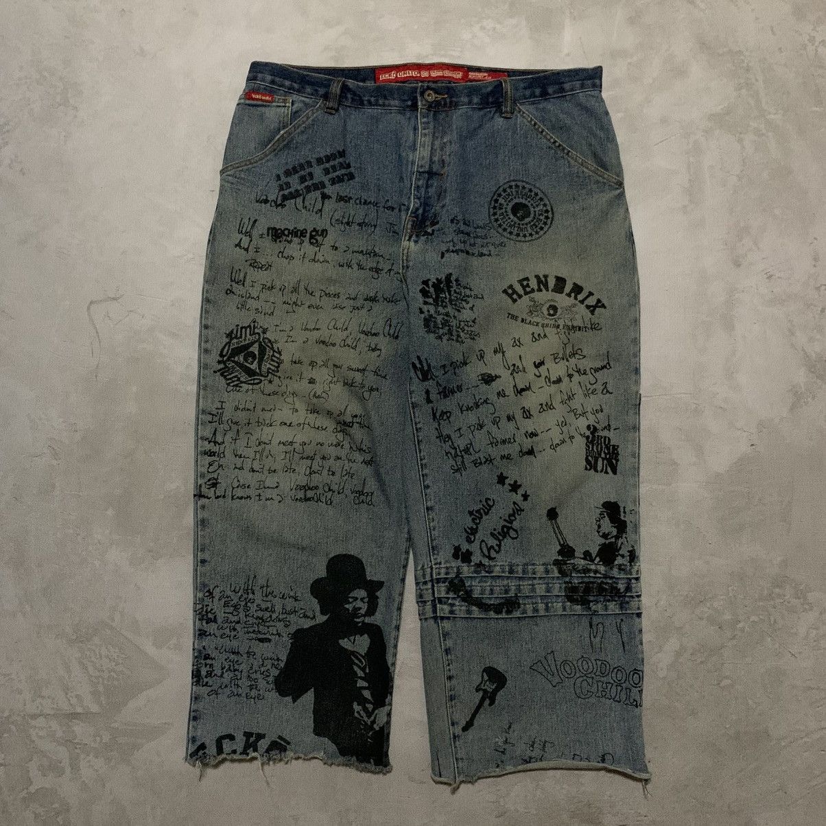 Ecko Unltd. Ecko Unltd. x Jimi Hendrix Carpenter Denim Baggy Jeans Size US 38 / EU 54 - 2 Thumbnail