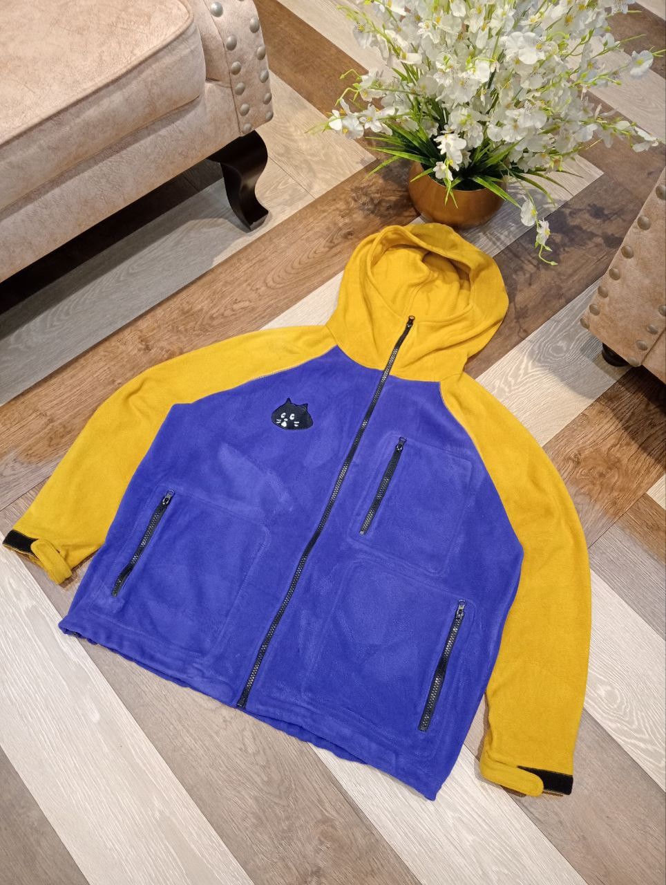 Ne-Net VINTAGE NE-NET by ISSEY MIYAKE FLEECE HOODIE Size US M / EU 48-50 / 2 - 3 Thumbnail