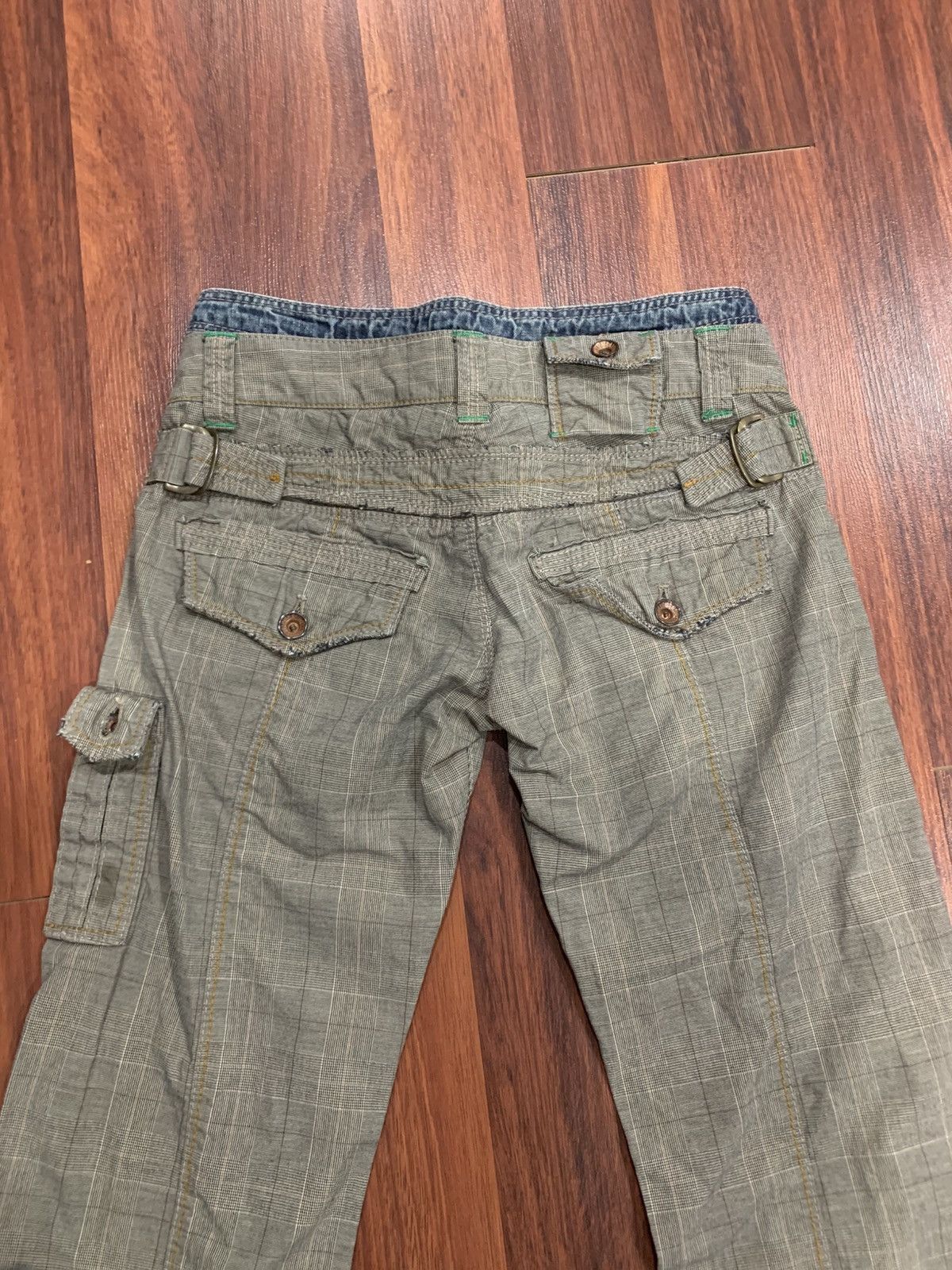 If Six Was Nine Three Dots Flared Checkered Pants Size 30" / US 8 / IT 44 - 10 Thumbnail