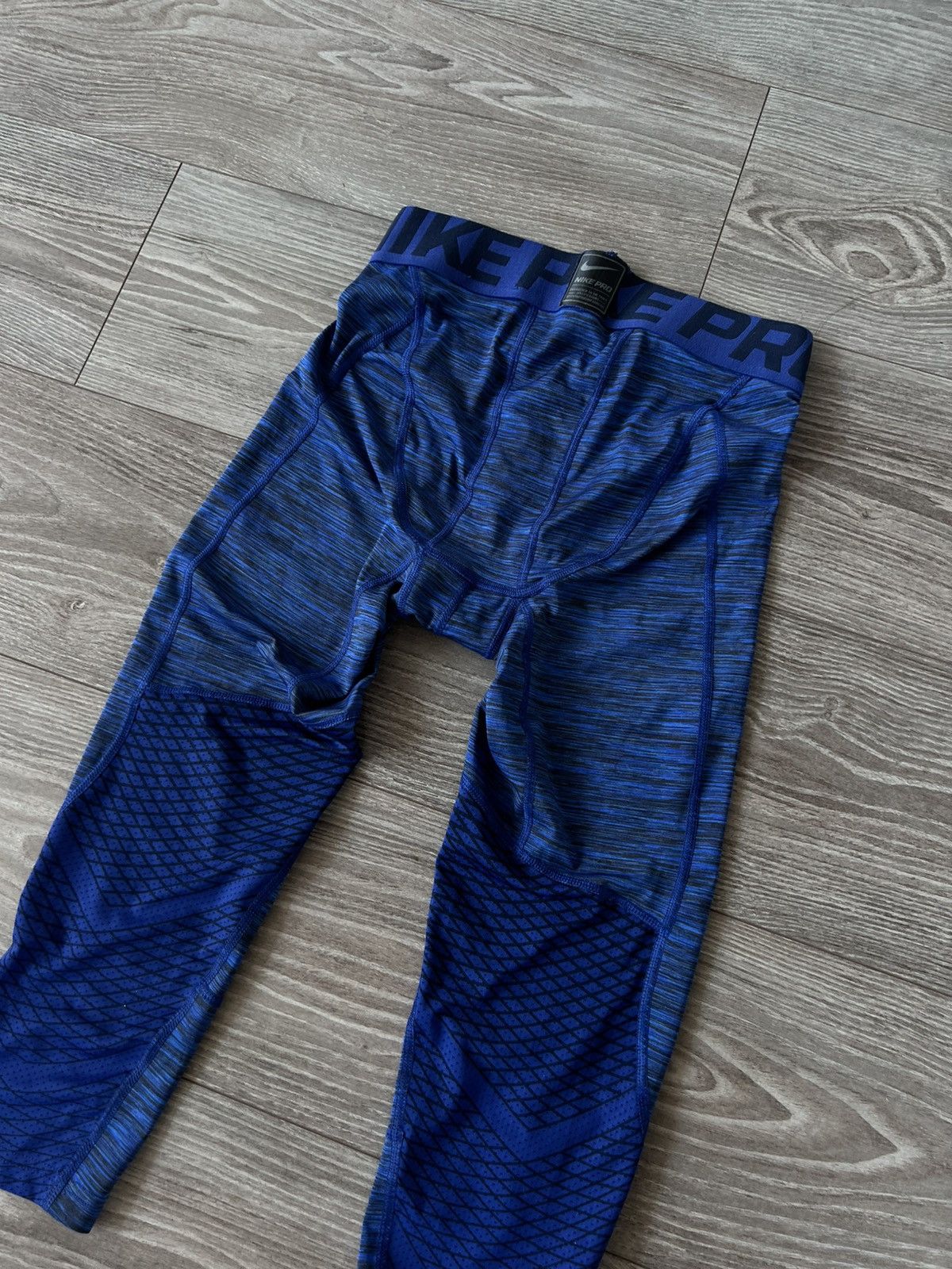 Nike Nike Pro Combat Compression 3/4 Big Logo Gym/Fight Leggins Size US 32 / EU 48 - 11 Thumbnail