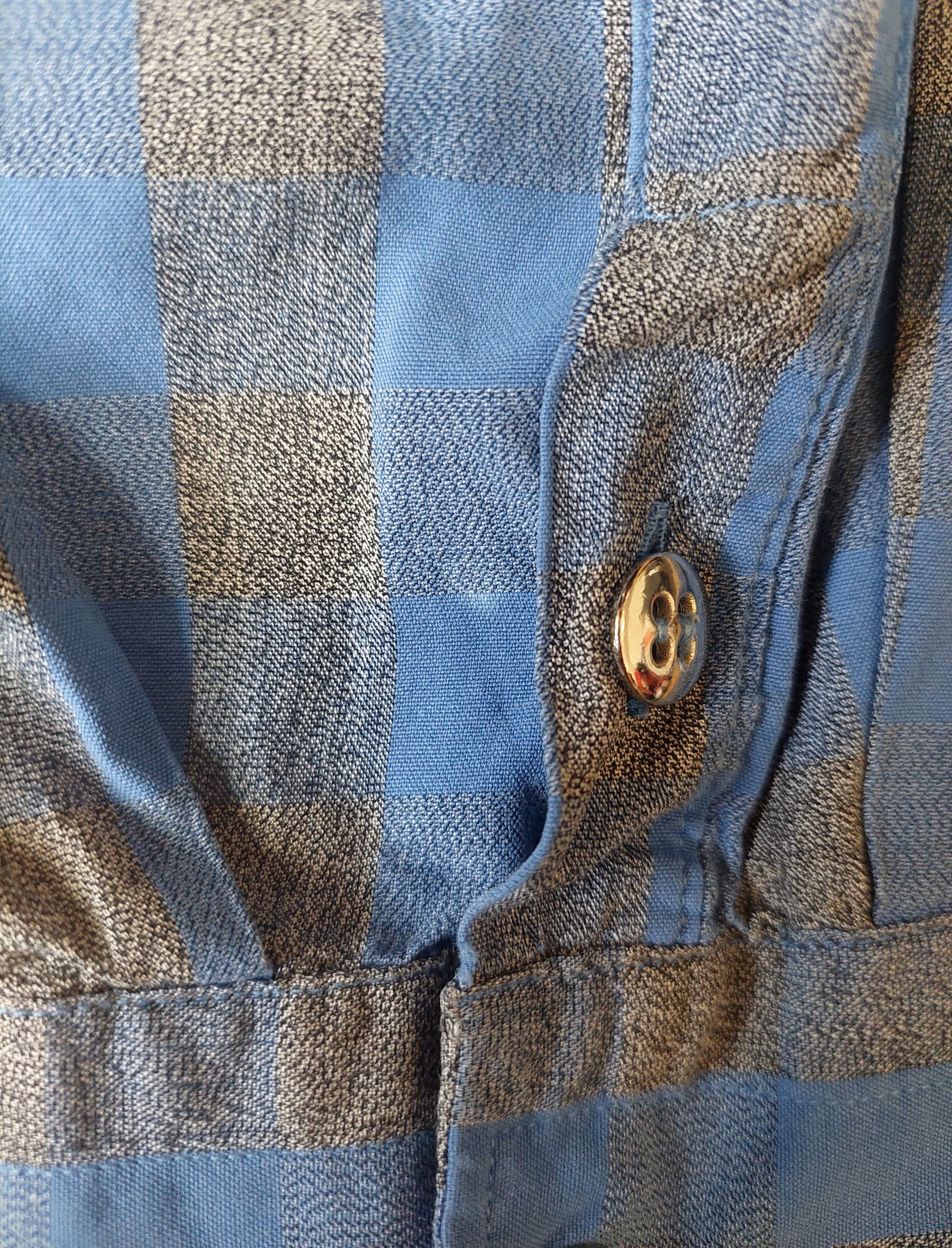 Claude Montana Claude Montana Paris Blue Check Shirt Vintage 80s Size US S / EU 44-46 / 1 - 16 Thumbnail