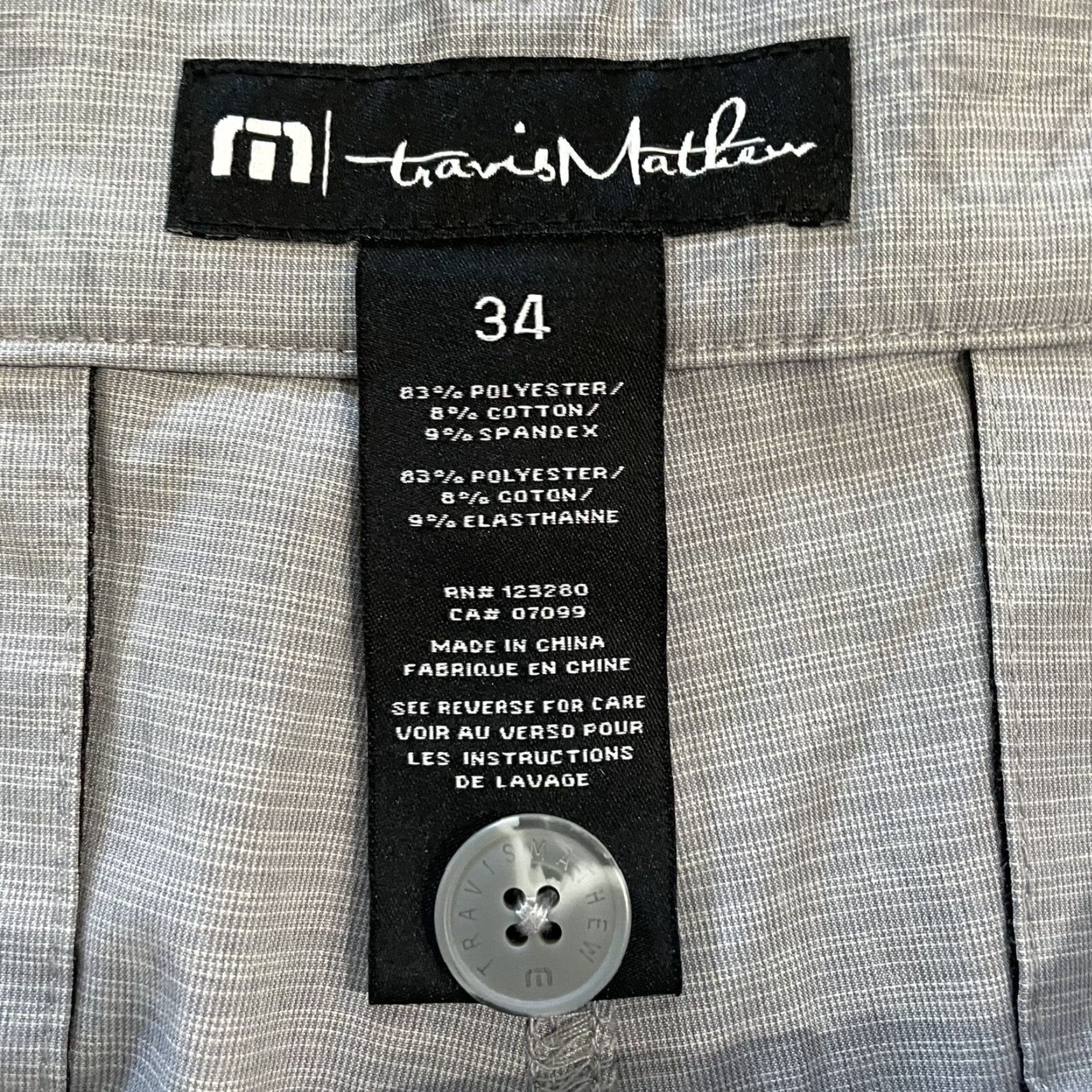 TravisMathew Travis Mathew gray polyester blend casual shorts Mens Size 34 Size US 34 / EU 50 - 4 Thumbnail
