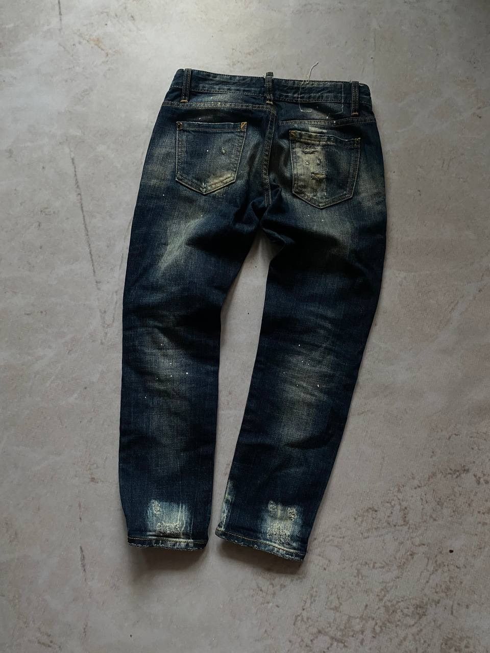 Dsquared2 × Vintage Vintage Dsquared2 Luxury Navy Faded Distressed Denim Pants Size 27" / US 4 / IT 40 - 5 Thumbnail