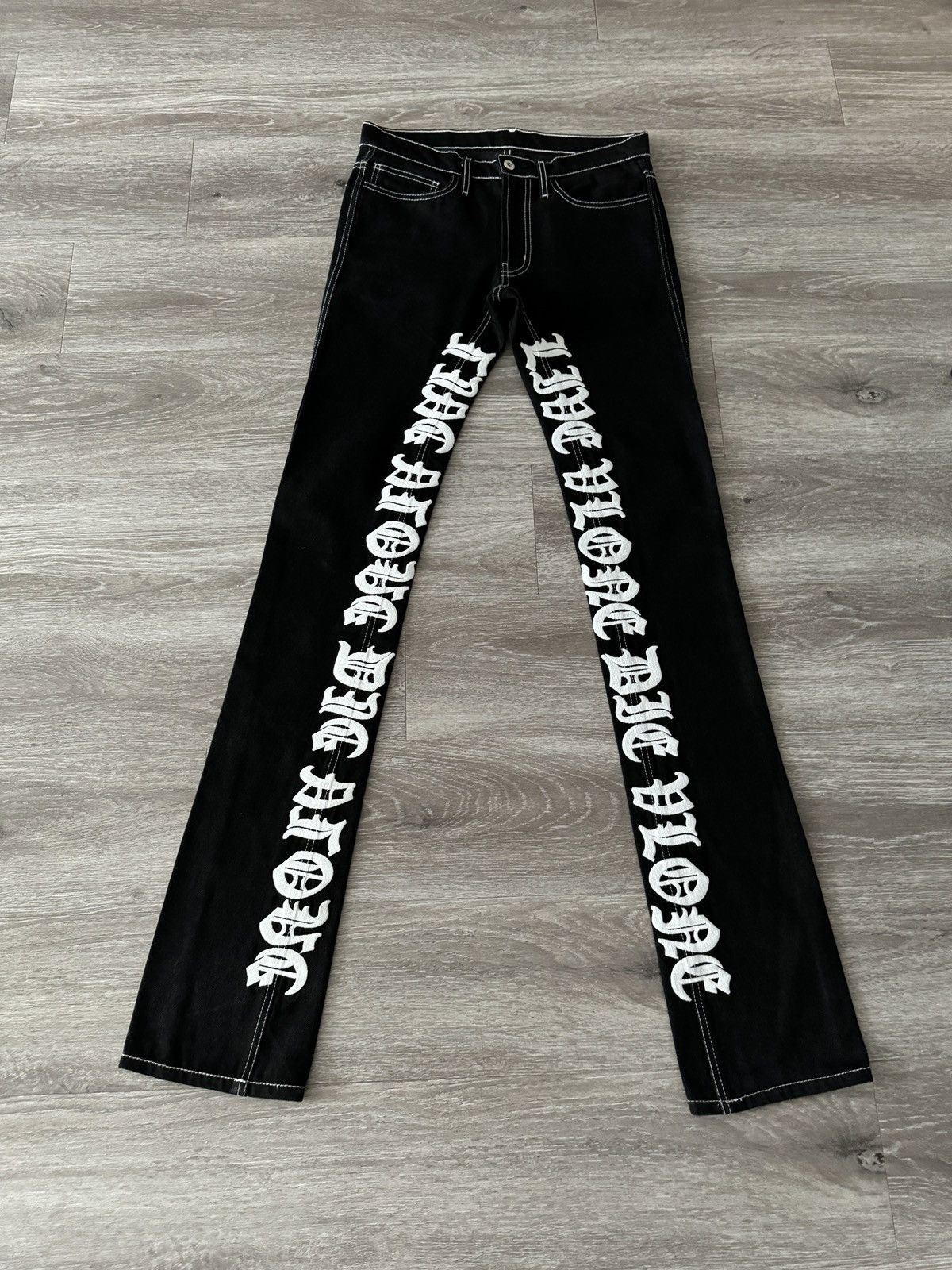 Vlone Vlone Old English Denim Jeans | Grailed