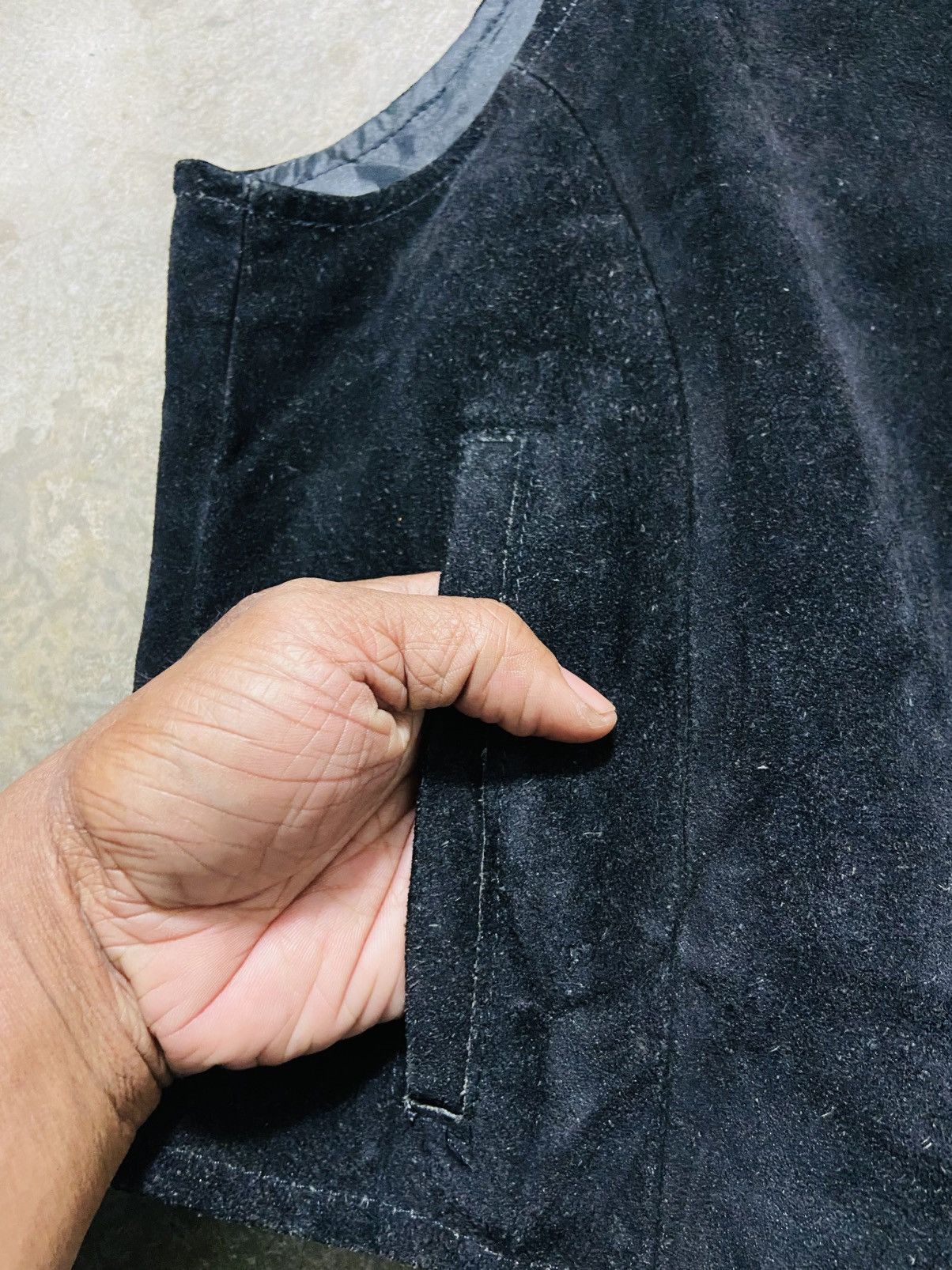 Cowboy Equipment Vintage 80s Pioneer Wear Suede Leather Vest Jacket Size US M / EU 48-50 / 2 - 7 Thumbnail