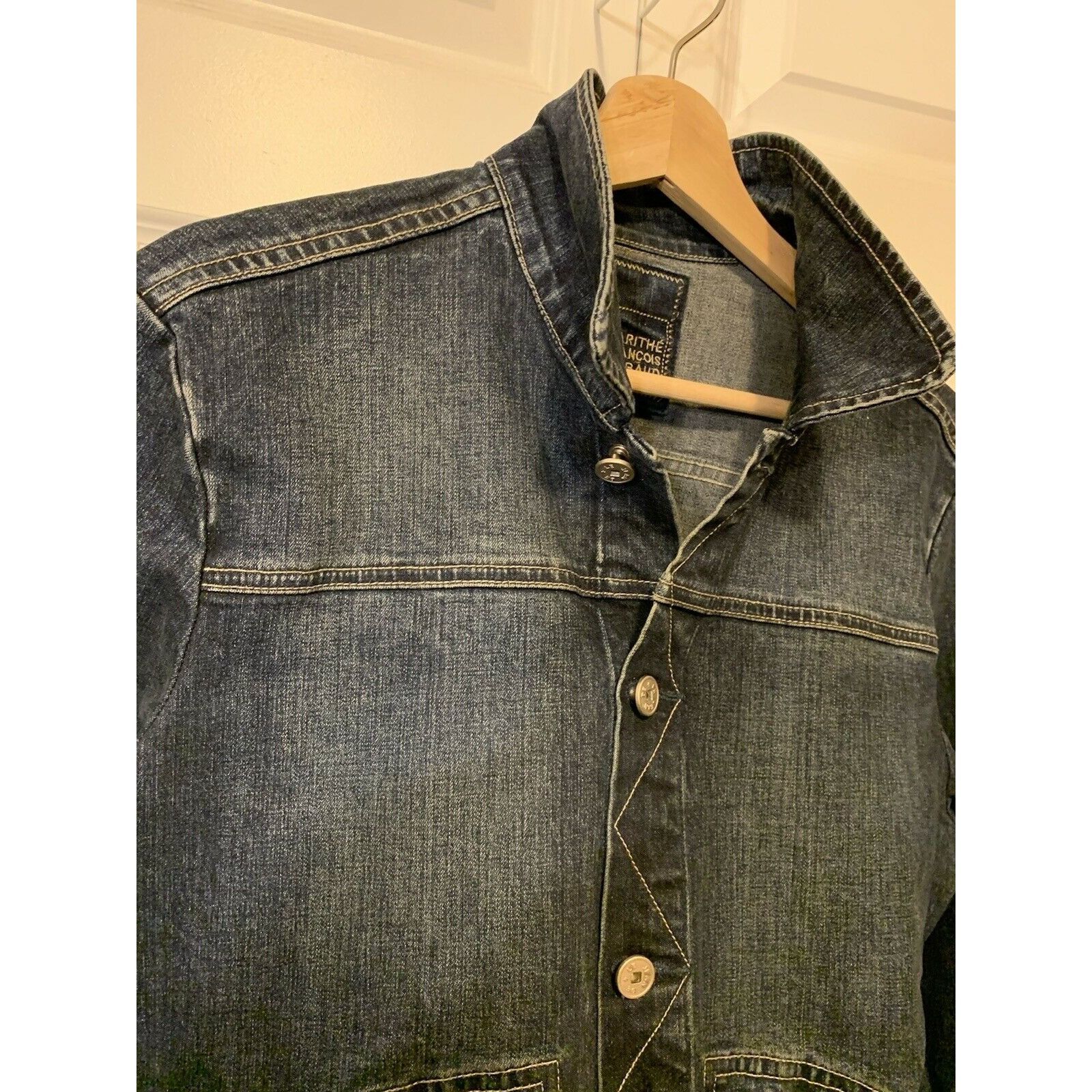 Marithe + Francois Girbaud Marithe Francois Girbaud Denim jean Jacket, Blue Women Sz XL Size XL / US 12-14 / IT 48-50 - 8 Thumbnail