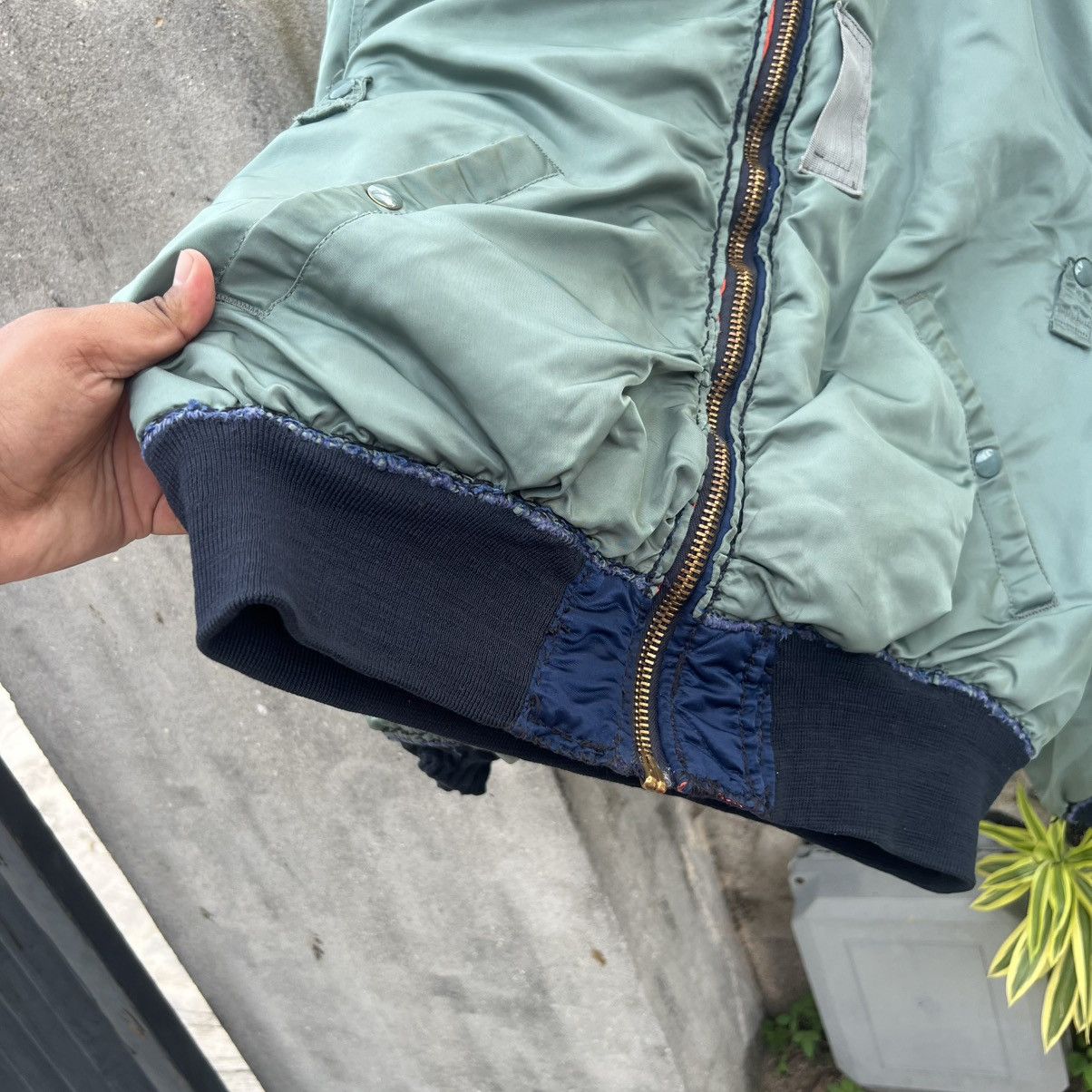 Alpha Industries "VINTAGE" ALPHA INDUSTRIES TRASHED MA-1 BOMBER JACKET Size US M / EU 48-50 / 2 - 6 Thumbnail