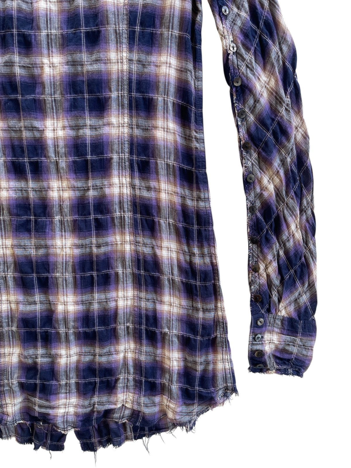 Le Grande Bleu (L.G.B.) Le Grande Bleu Rockabilly Shadow Fringes Flannel Shirt Size US S / EU 44-46 / 1 - 9 Thumbnail