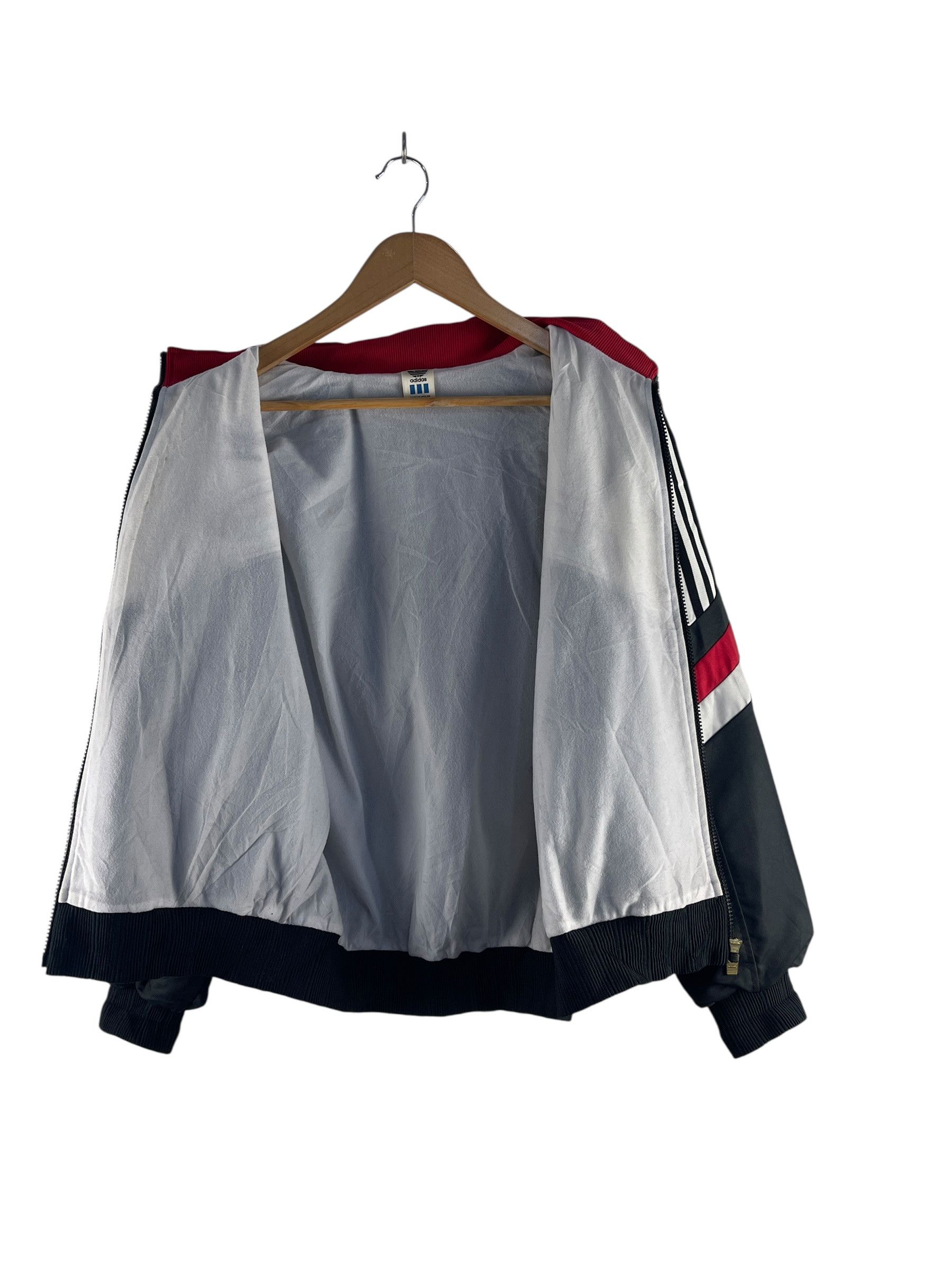 Adidas Vintage Adidas Trefoil Diamond Track Jacket 80s Size US L / EU 52-54 / 3 - 3 Thumbnail
