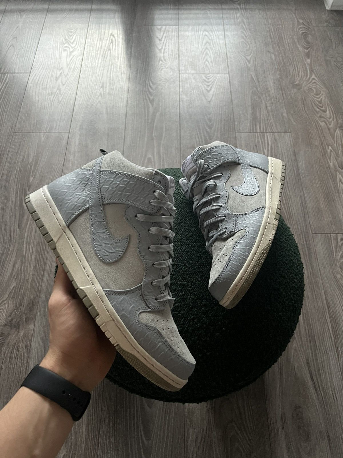 Japanese Brand × Nike ‼️Nike Dunk High CMFT Premium Zoom Python Grey Pattern Shoes‼️ Size US 9.5 / EU 42-43 - 3 Thumbnail